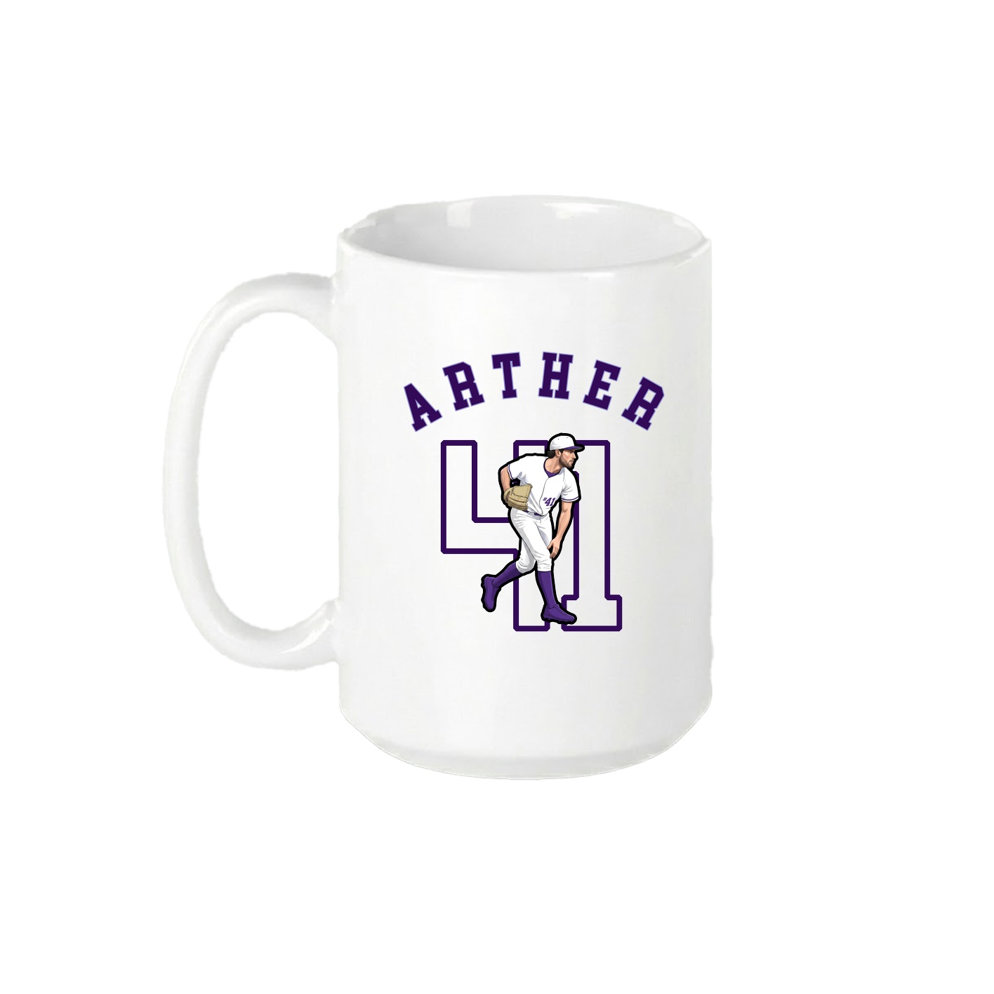 15oz Coffee Mug — Shirsey Arch in White