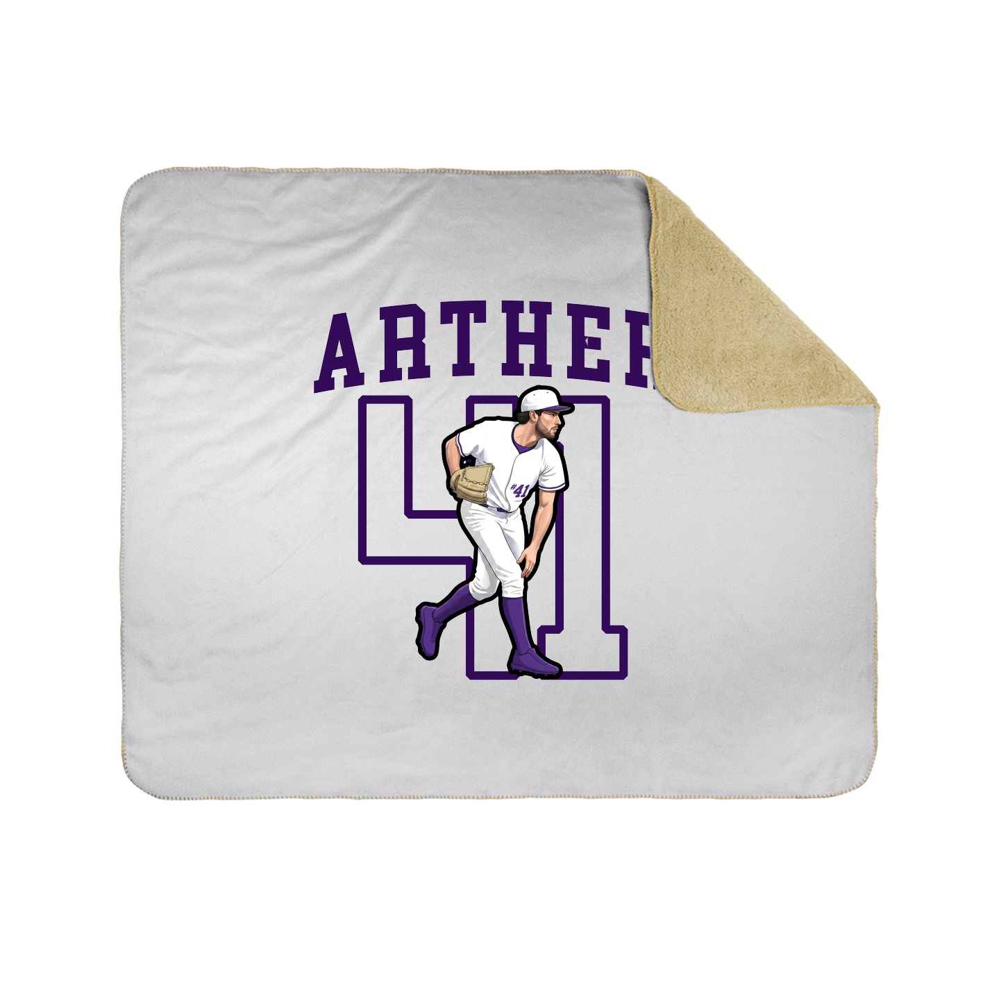50x60 Sherpa Lined Throw Blanket