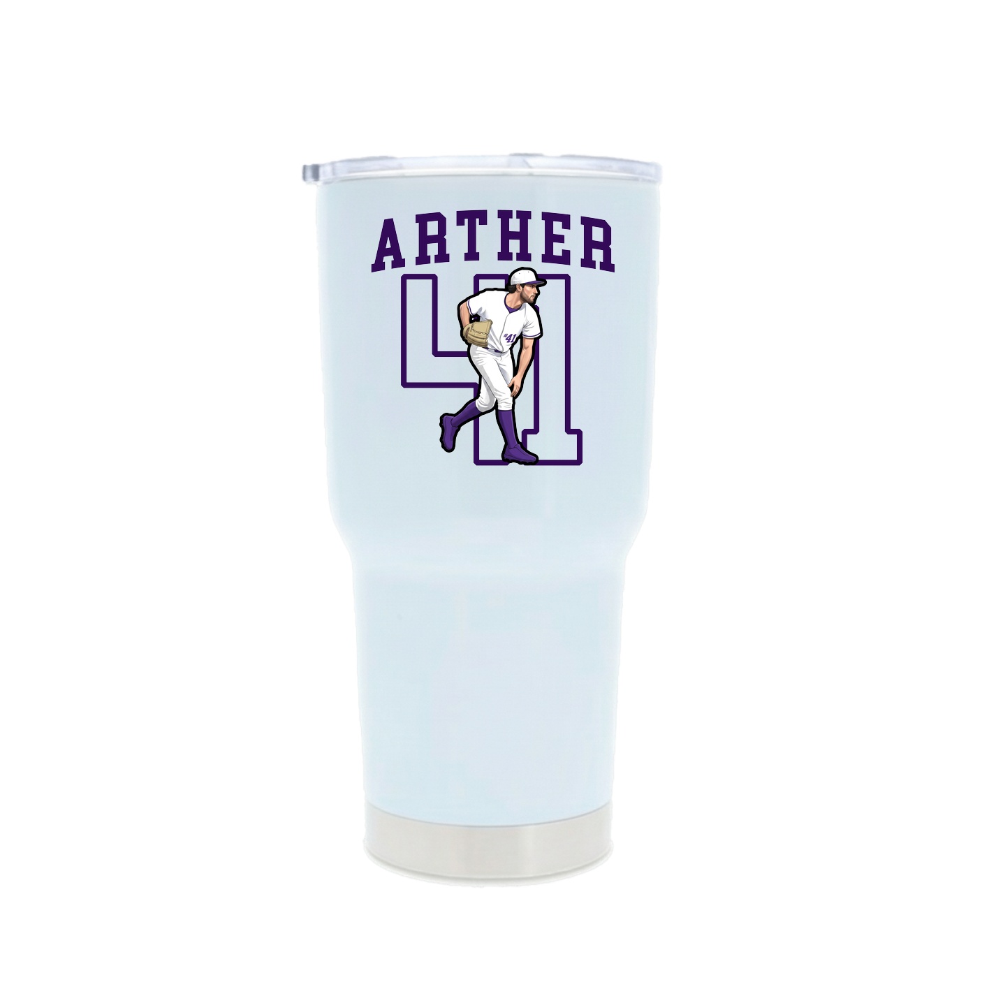 30oz Stainless Steel Tumbler — Shirsey in White