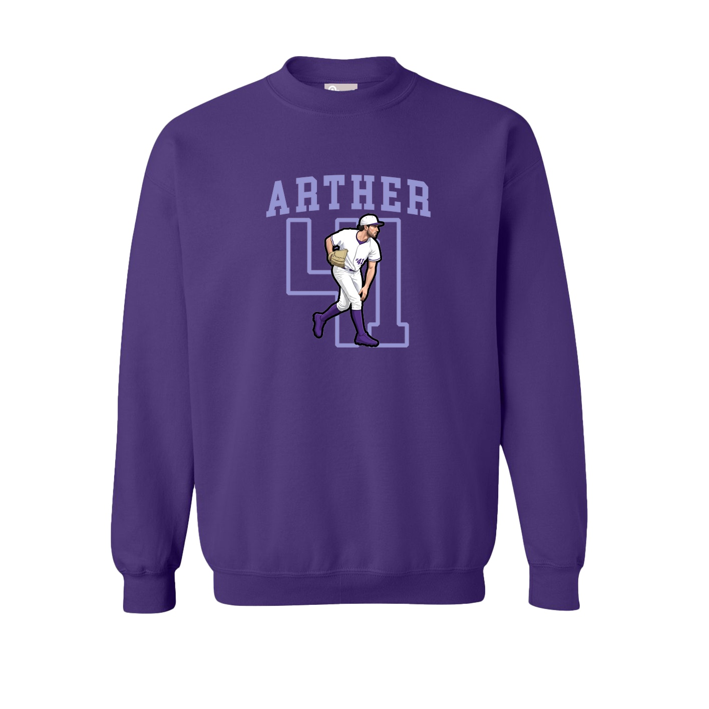 Fleece Crew — Shirsey in Purple