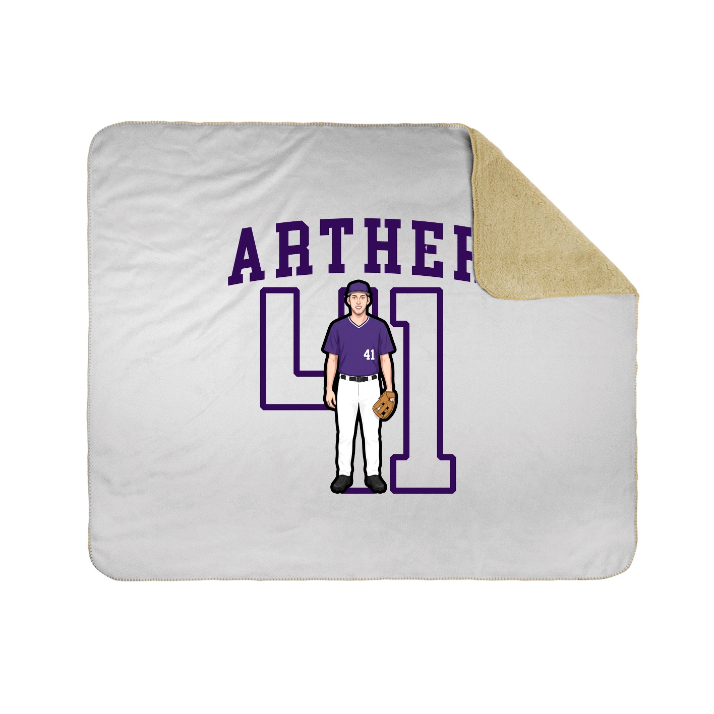 Throw Blanket — Shirsey in White
