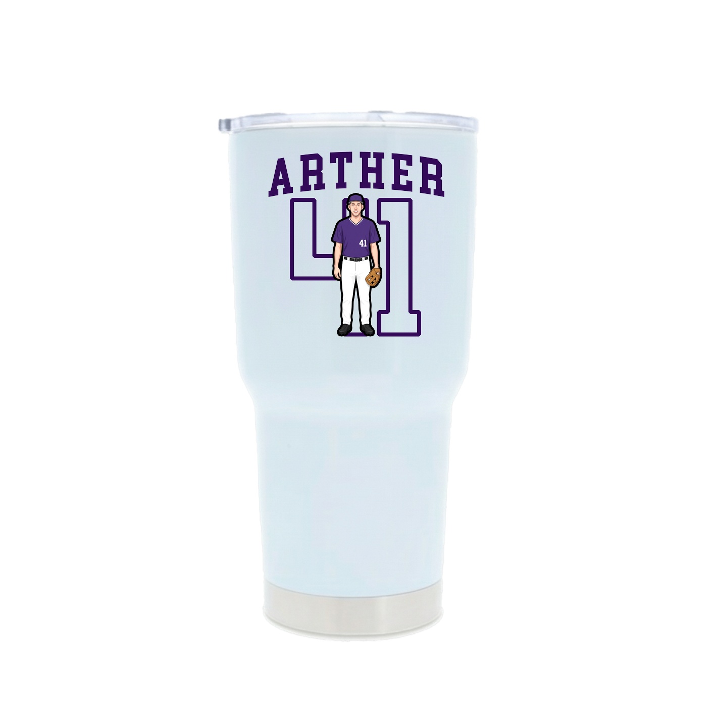 30oz Stainless Steel Tumbler — Shirsey in White