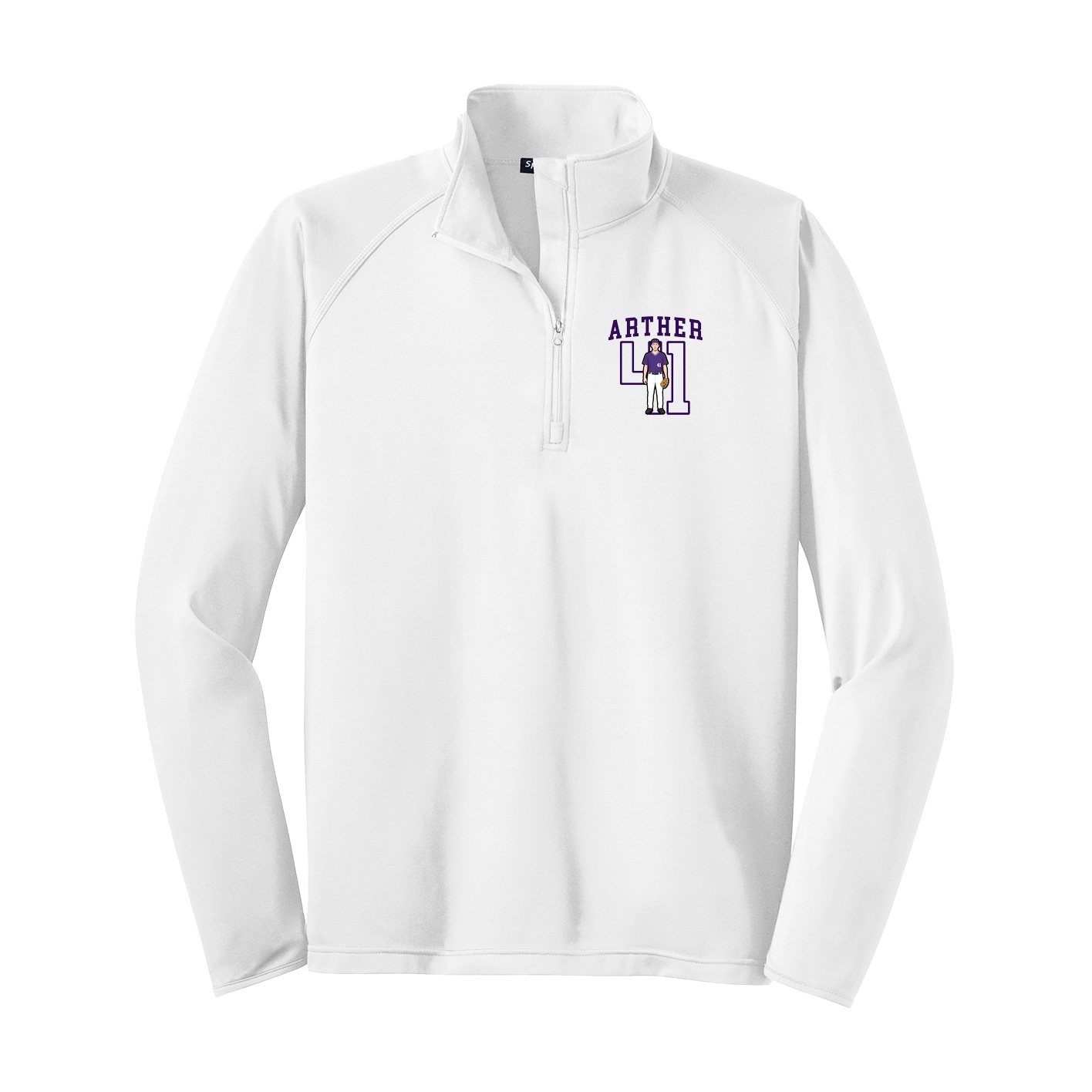 Q-Zip Pullover — Shirsey in White