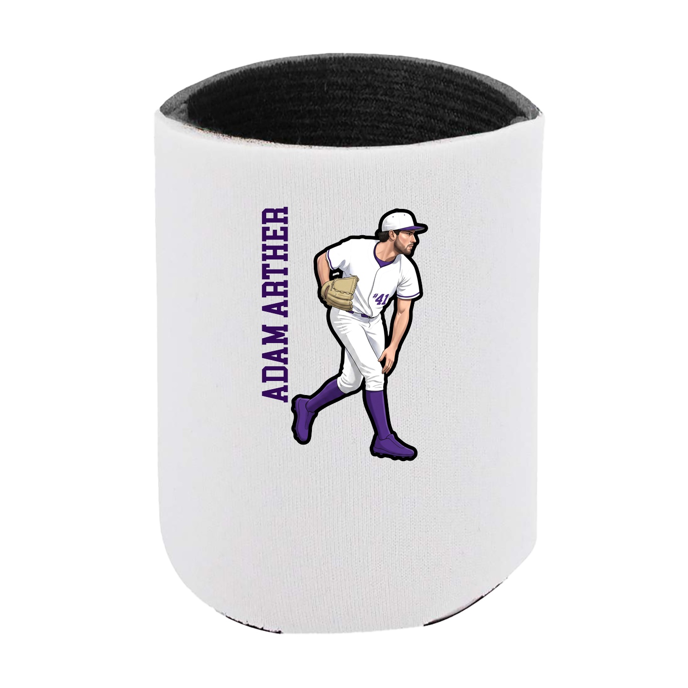 Can Holder — Name Vertical in White