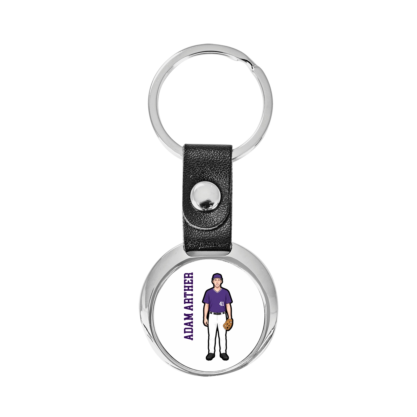 Key Chain — Name Vertical in Classic
