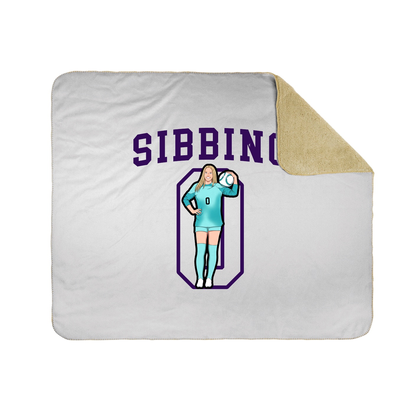 50x60 Sherpa Lined Throw Blanket