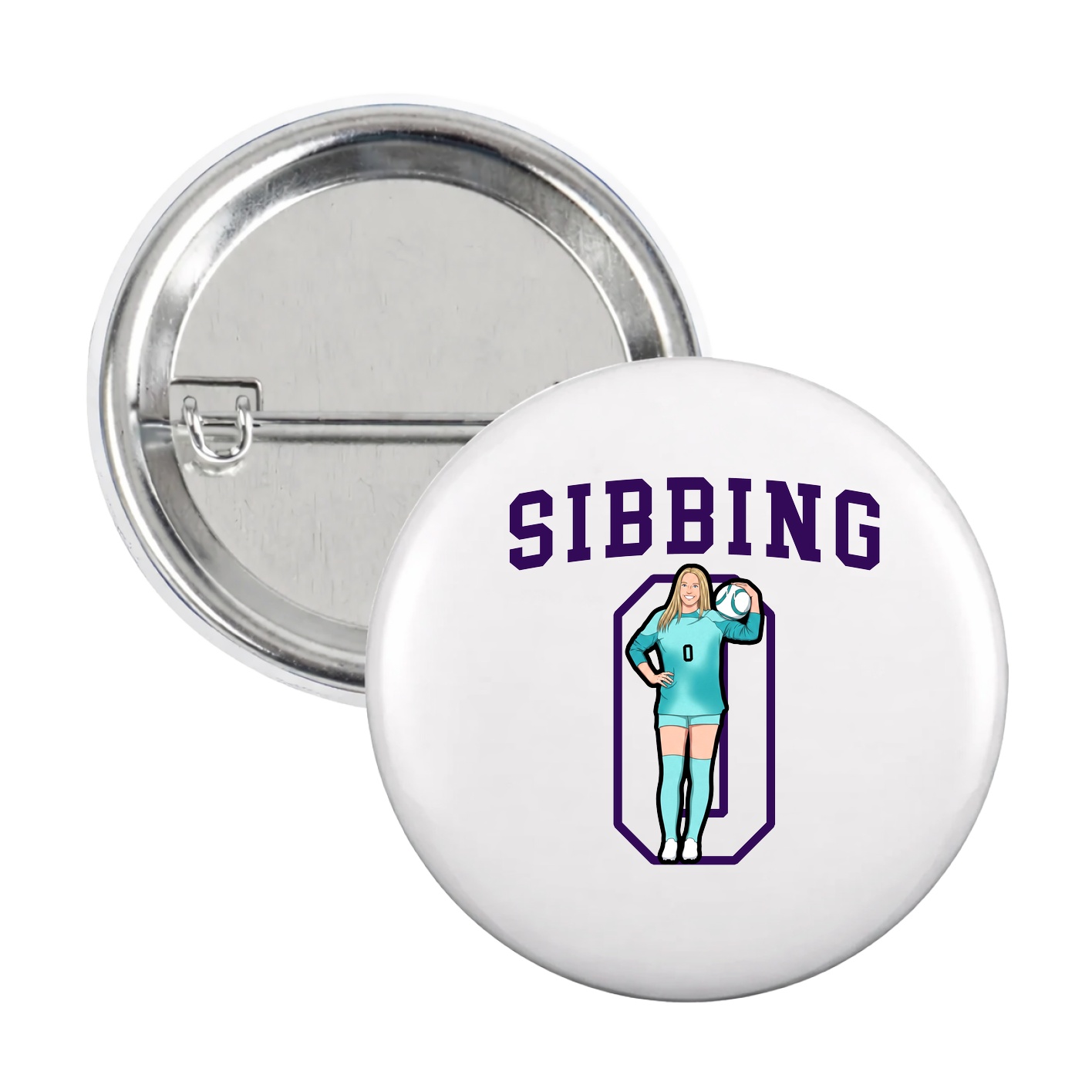 Game Day Button — Shirsey in White