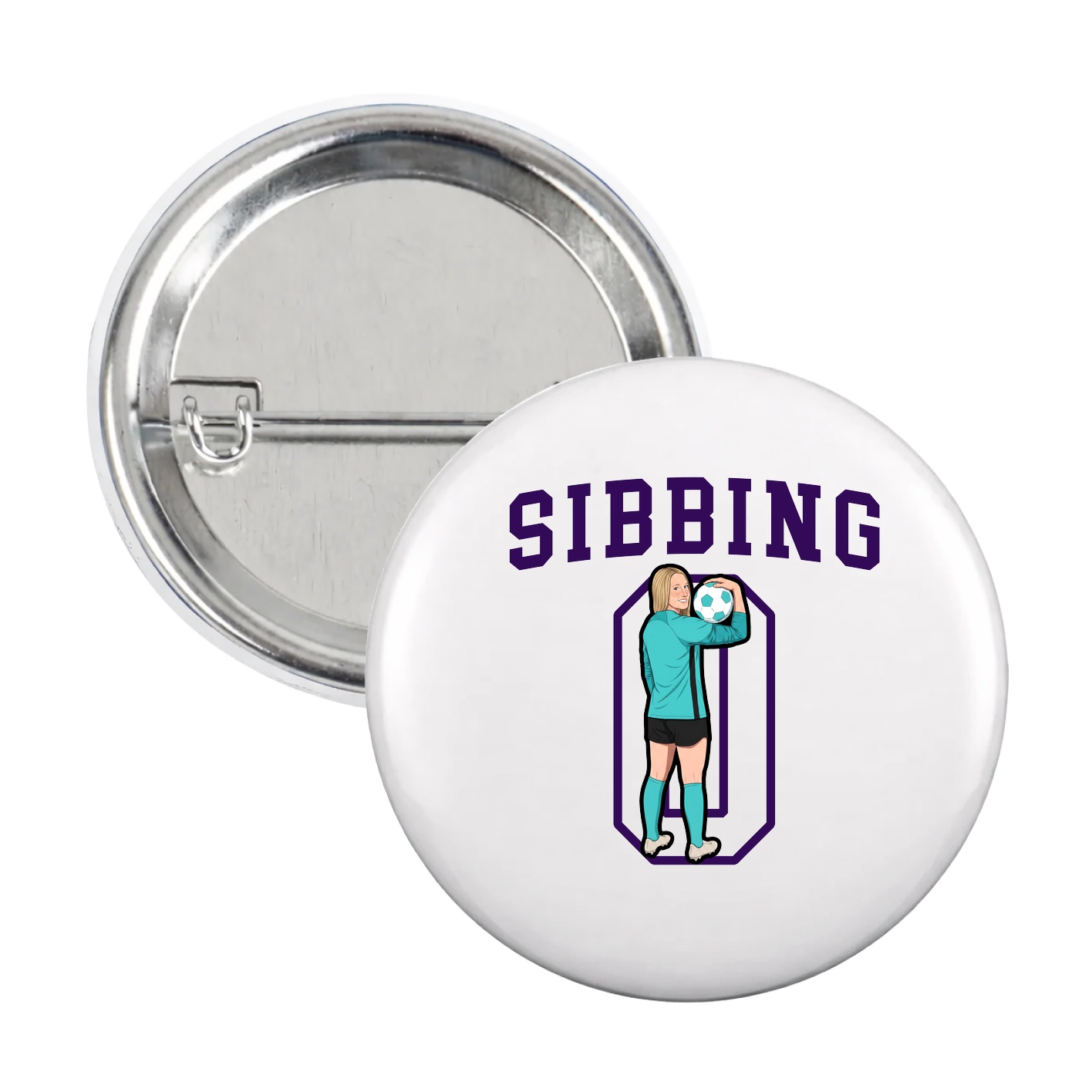 Game Day Button — Shirsey in White