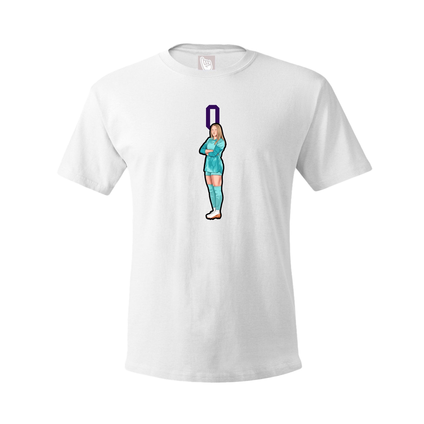 Tee — Number Top in White