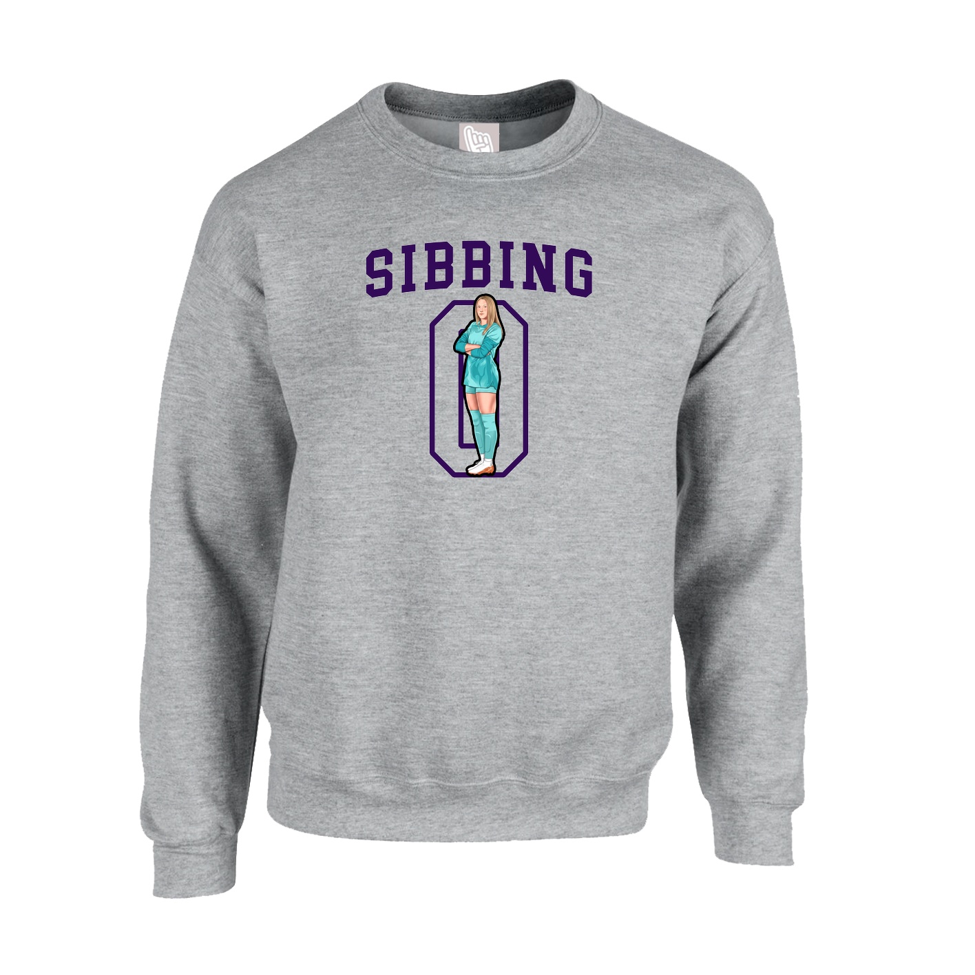 Fleece Crew — Shirsey in Grey