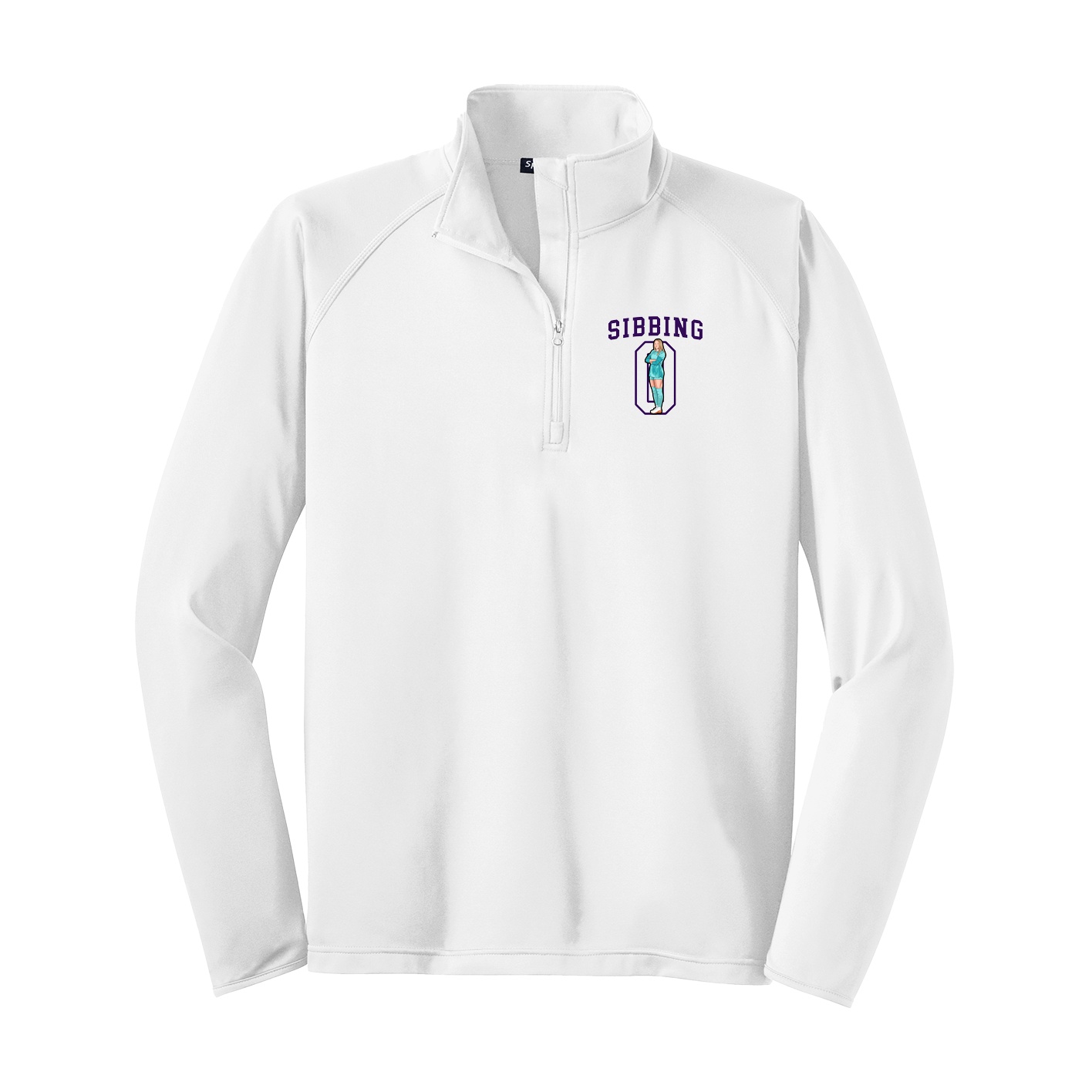 Q-Zip Pullover — Shirsey in White