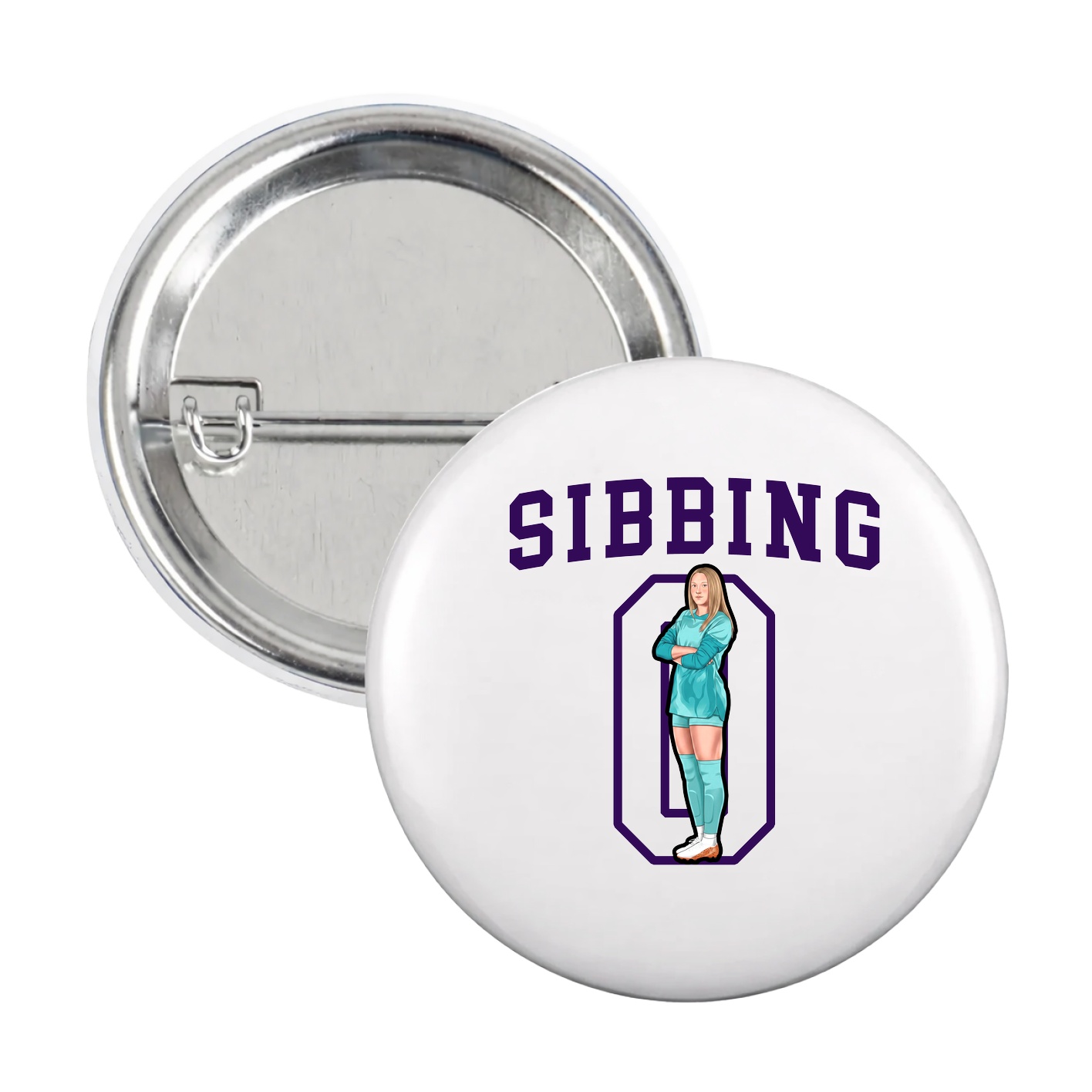 Game Day Button — Shirsey in White