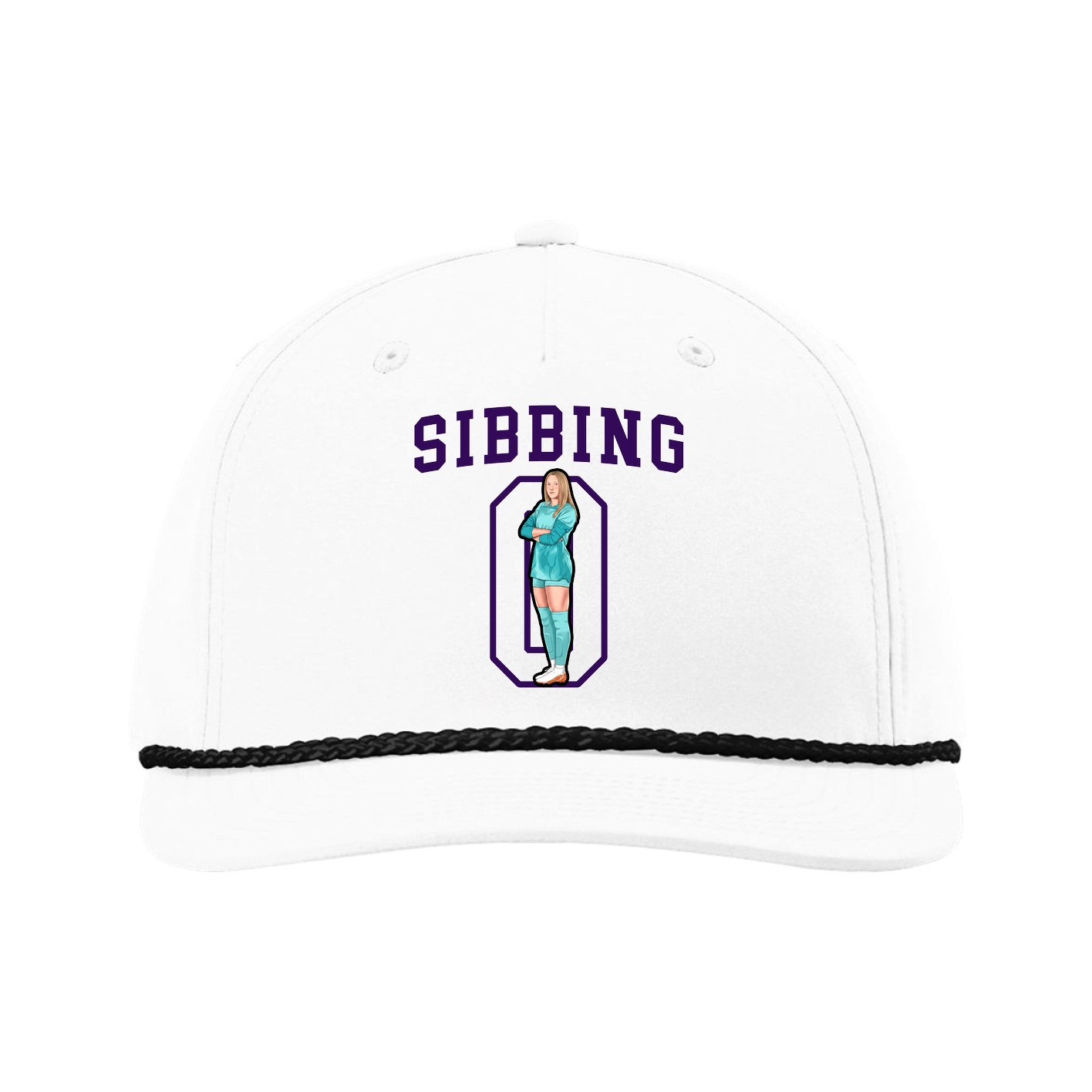 Five-Panel Classic Rope Cap — Shirsey in White