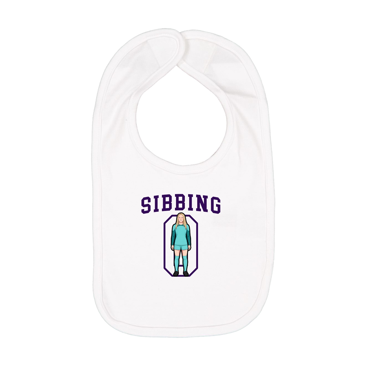 Infant Bib — Shirsey in White