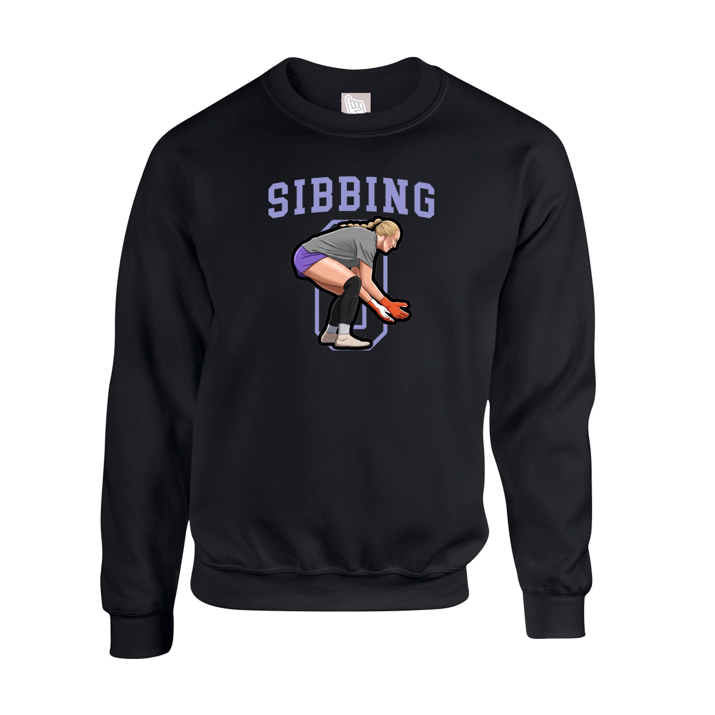 Fleece Crew — Shirsey in Black