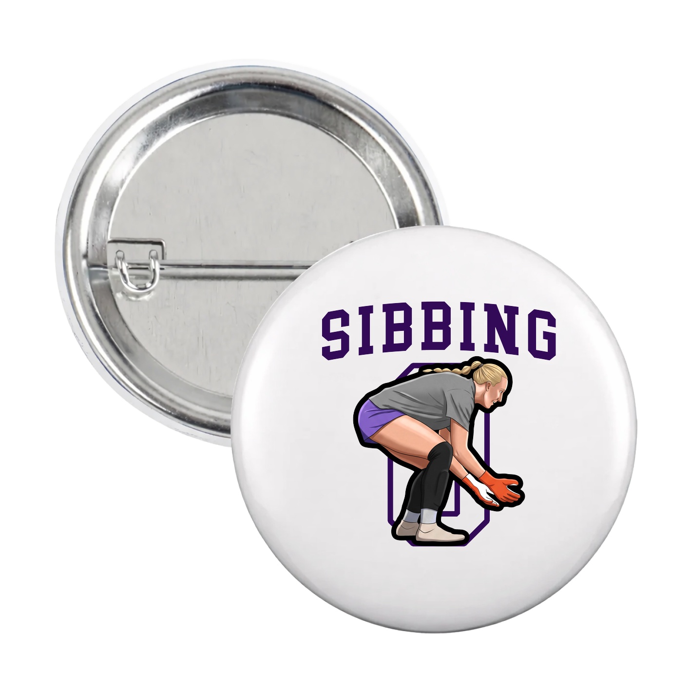 Game Day Button — Shirsey in White