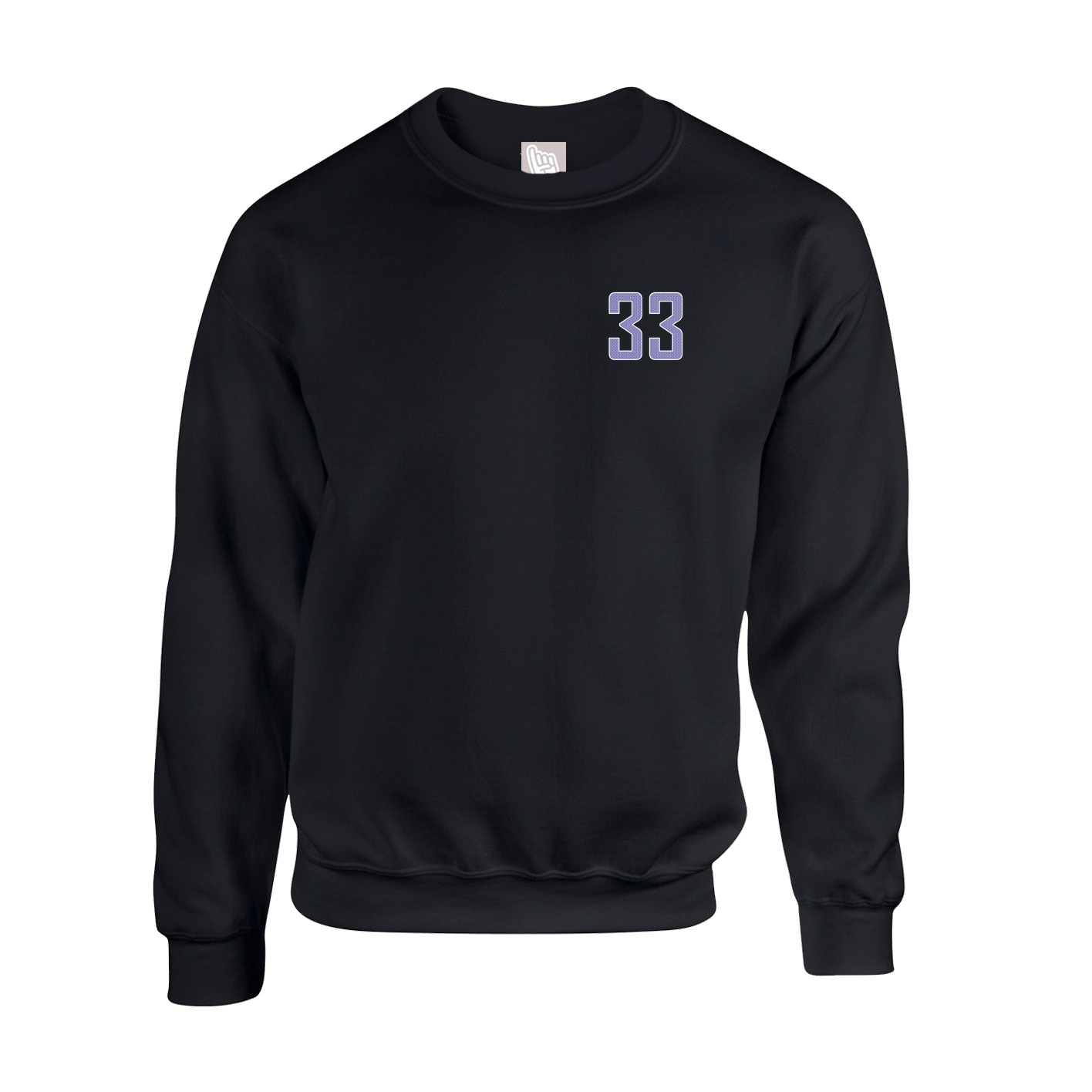 Fleece Crew — Front Shirsy in Black