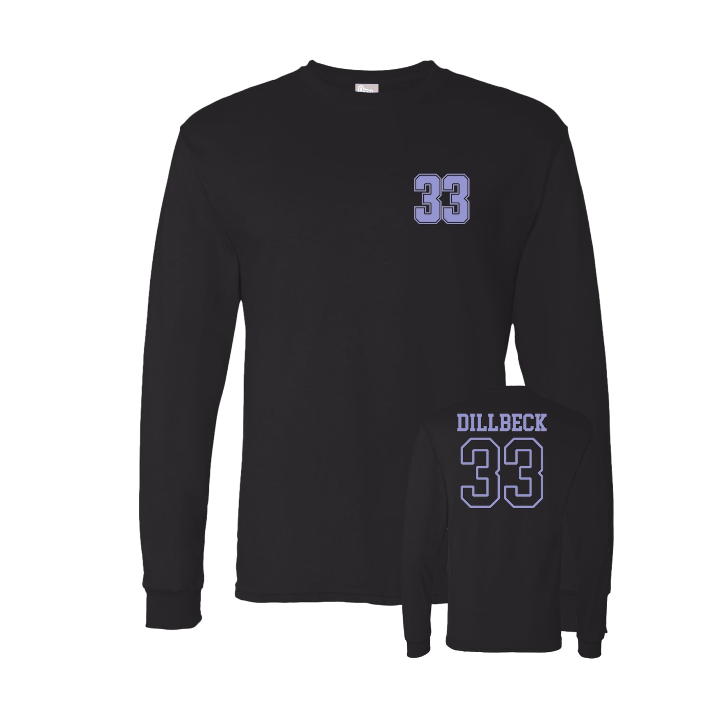 Long Sleeve Tee — Chest Back in Black