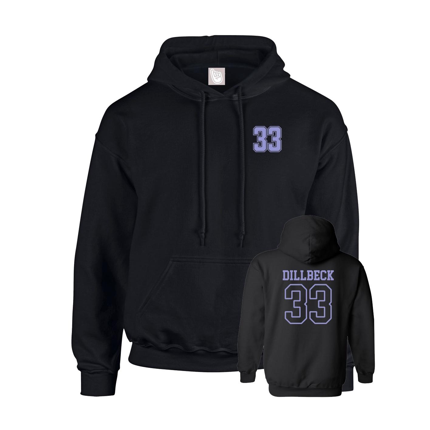 Youth Hoodie — Chest Back in Black