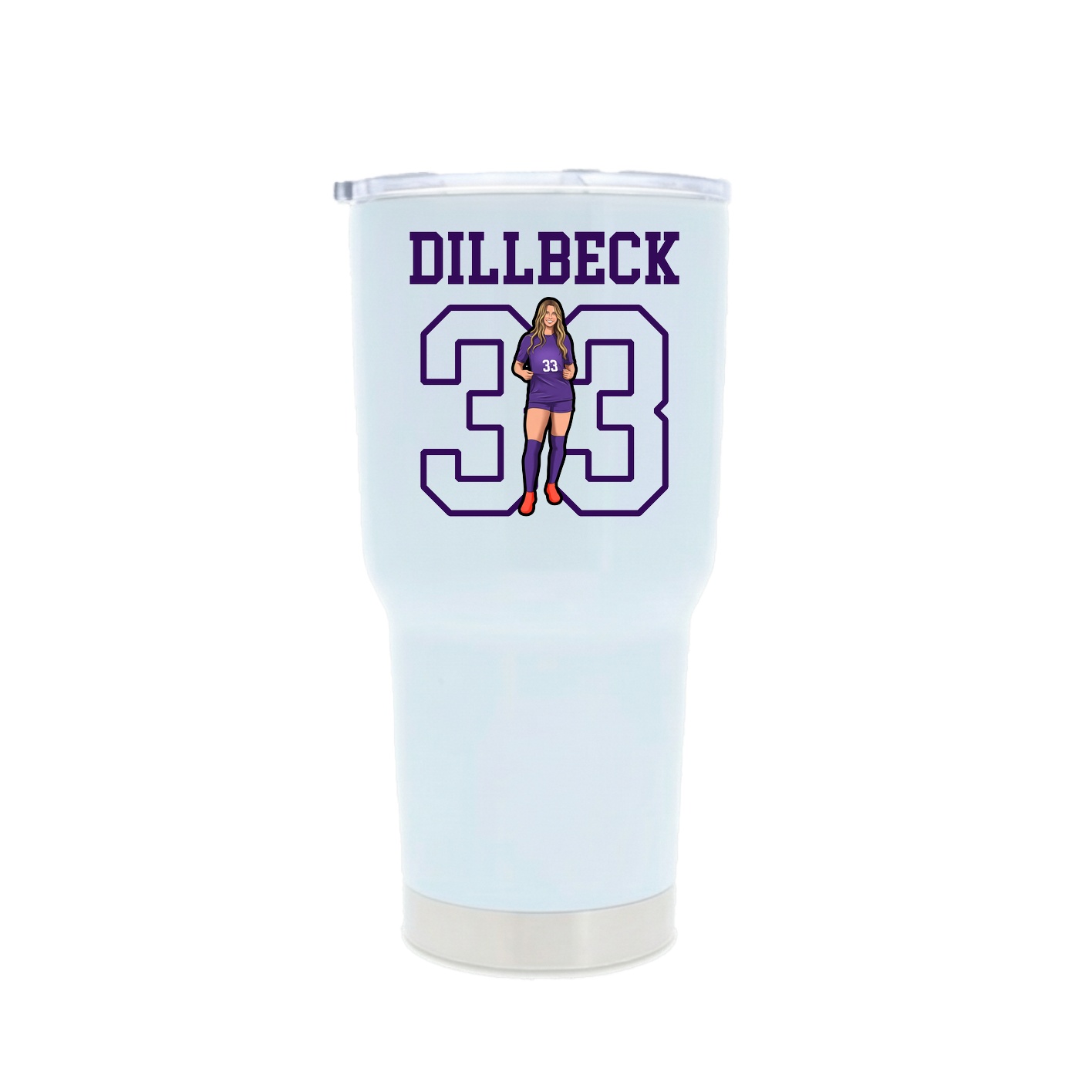 30oz Stainless Steel Tumbler — Shirsey in White
