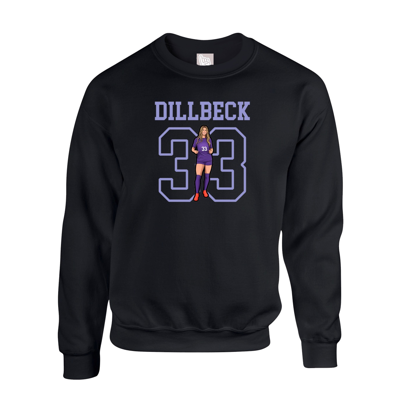 Fleece Crew — Shirsey in Black