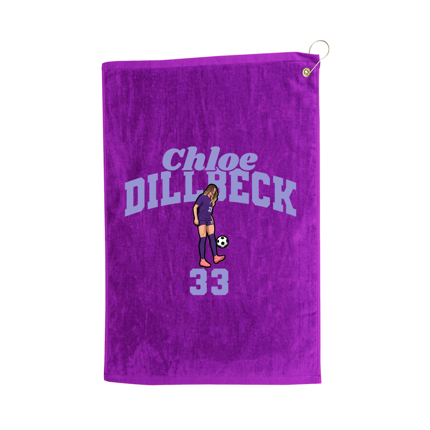Golf Towel — Signature Arch in Purple