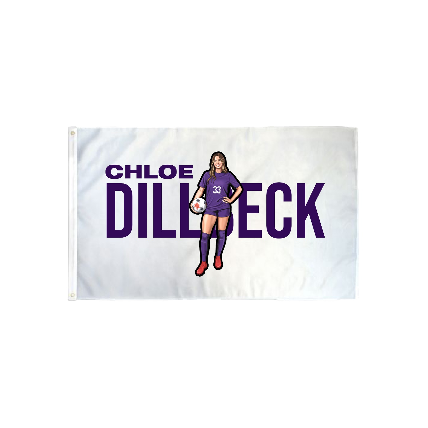 3x5 Flag — Player Name in Classic