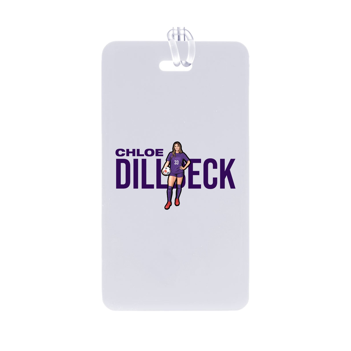 Bag Tag — Player Name in Classic