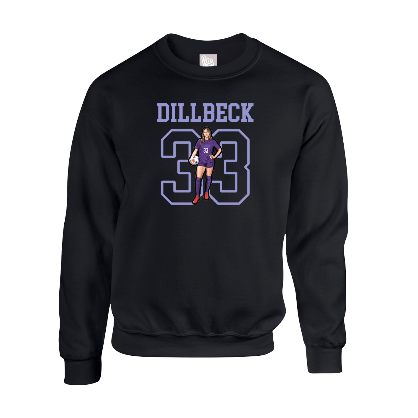 Fleece Crew — Shirsey in Black