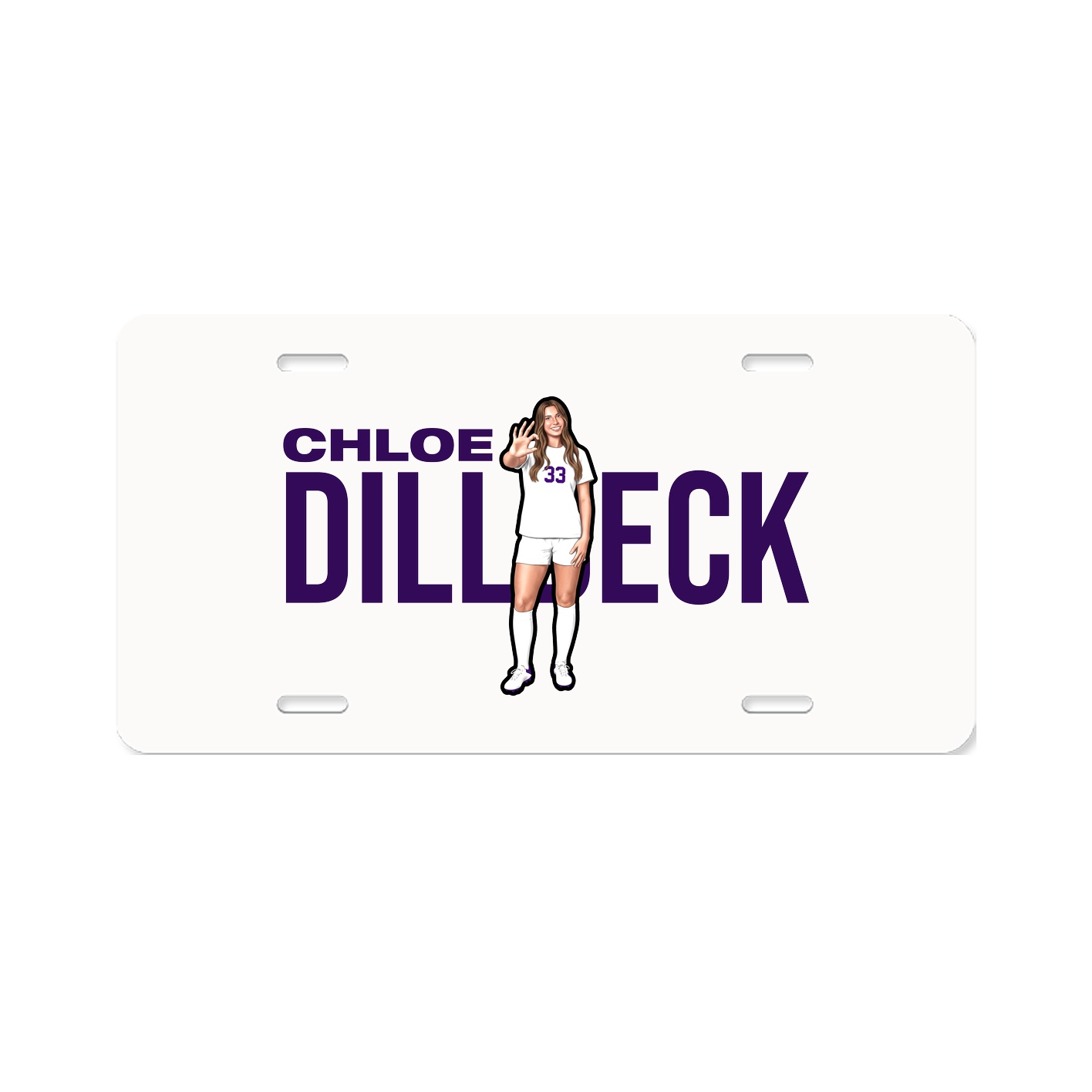 License Plate — Player Name in Classic