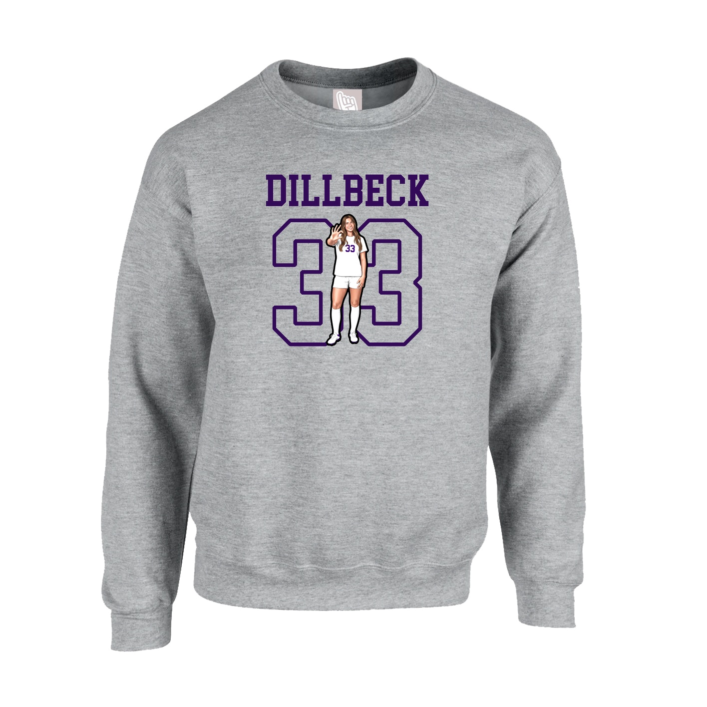 Fleece Crew — Shirsey in Grey