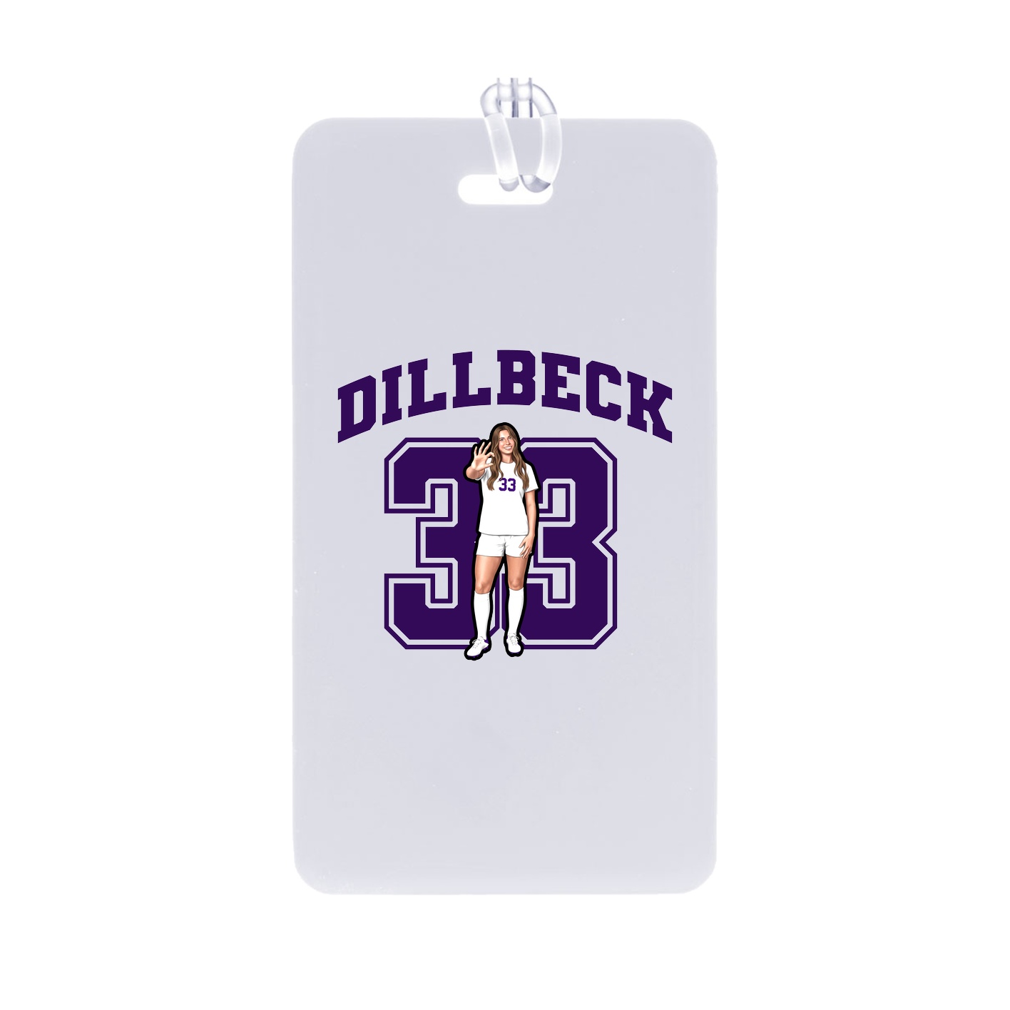 Bag Tag — Number in Classic