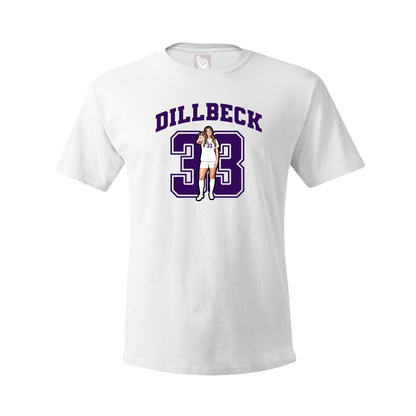 Tee — Number in White