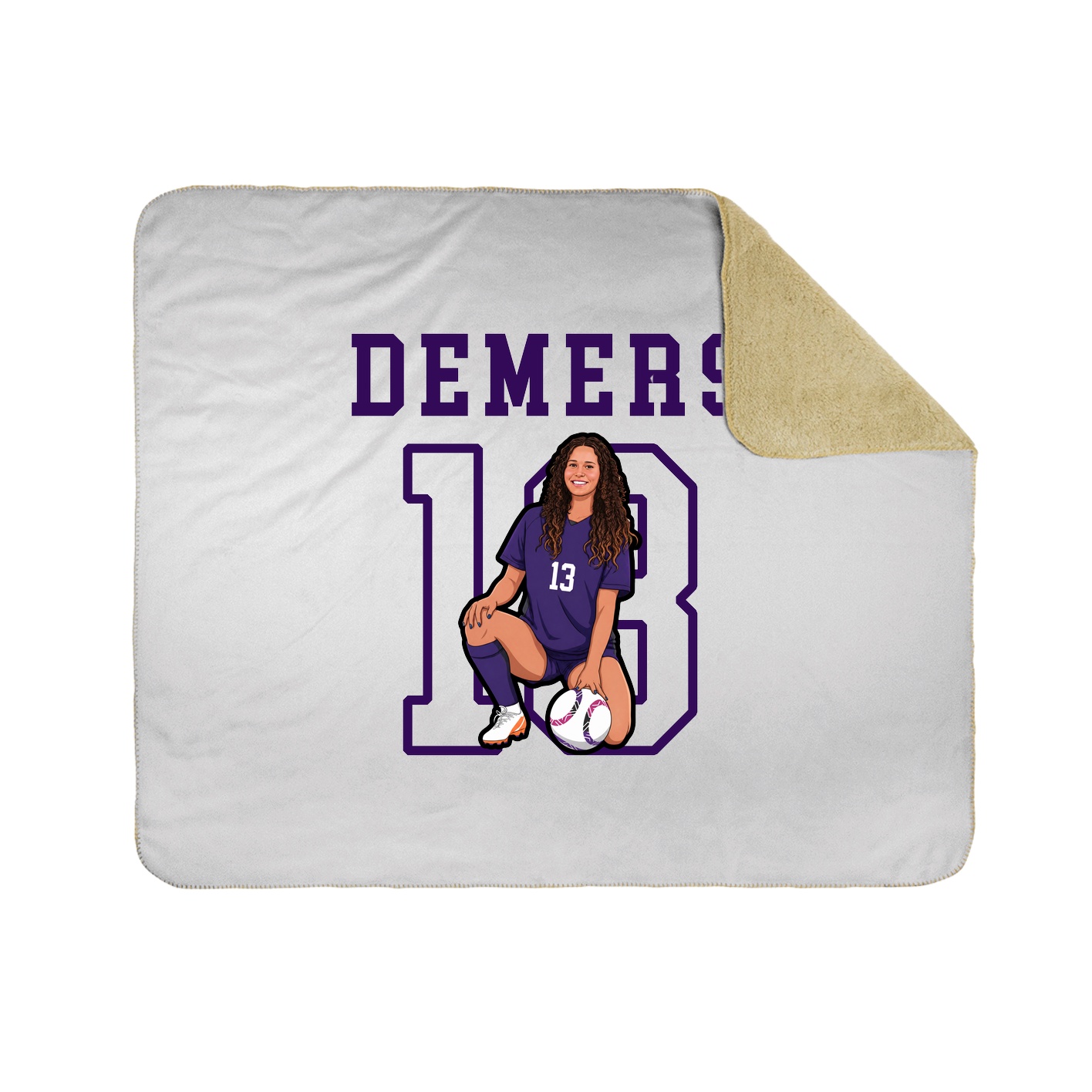Throw Blanket — Shirsey in White