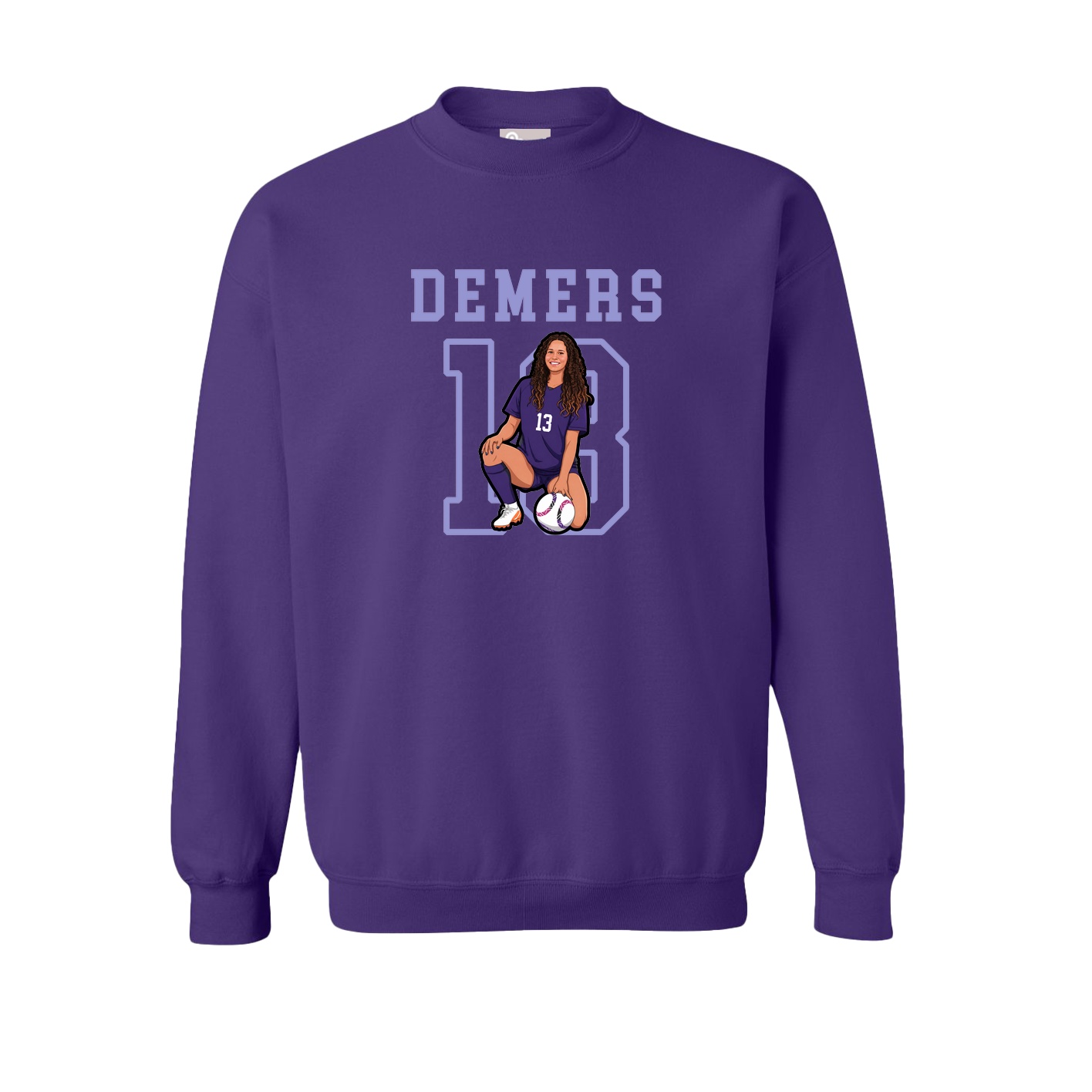 Fleece Crew — Shirsey in Purple
