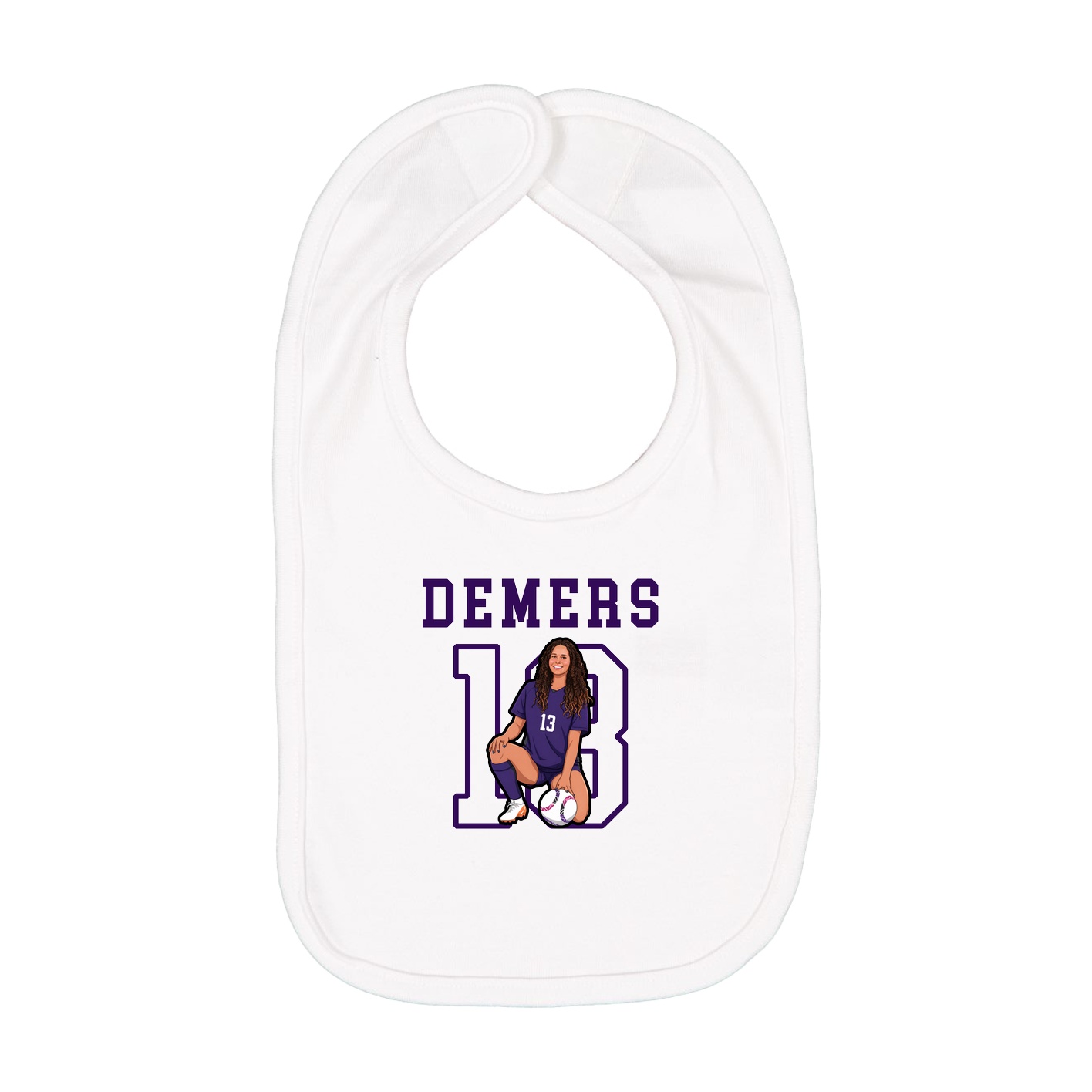 Infant Bib — Shirsey in White