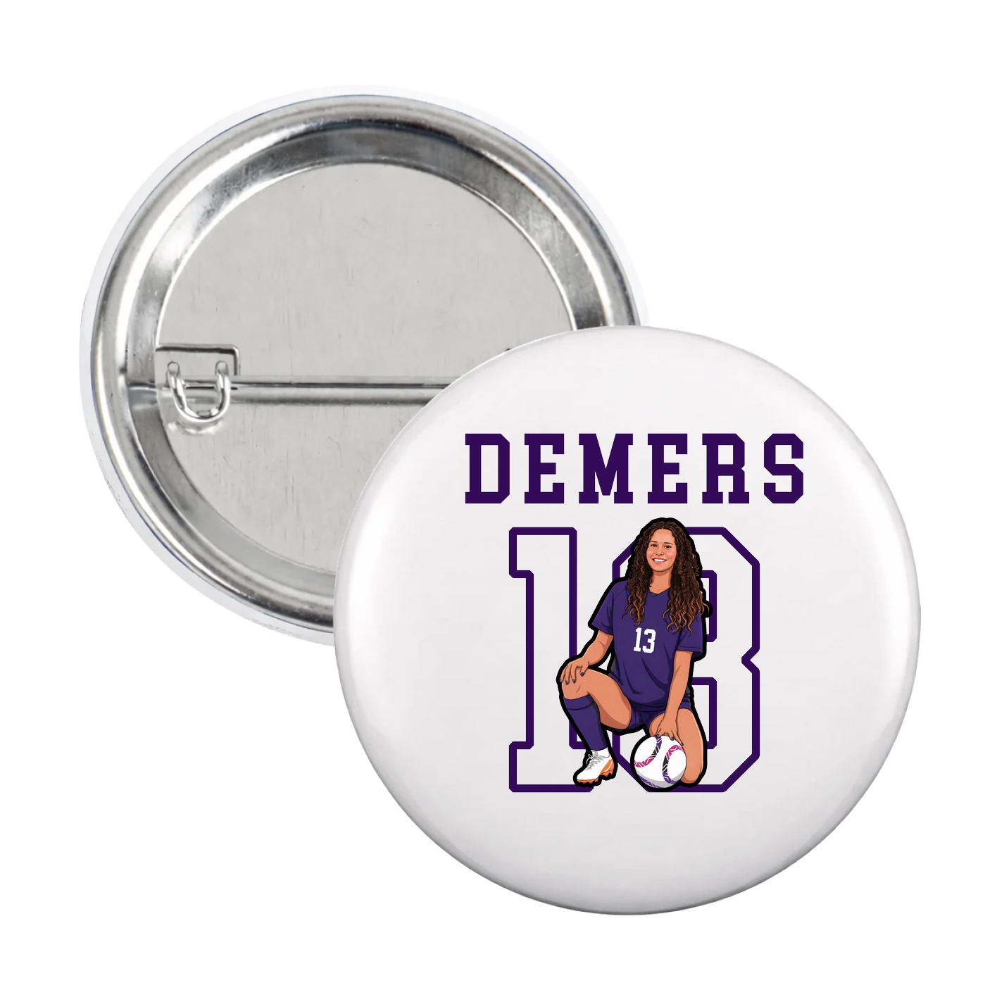 Game Day Button — Shirsey in White
