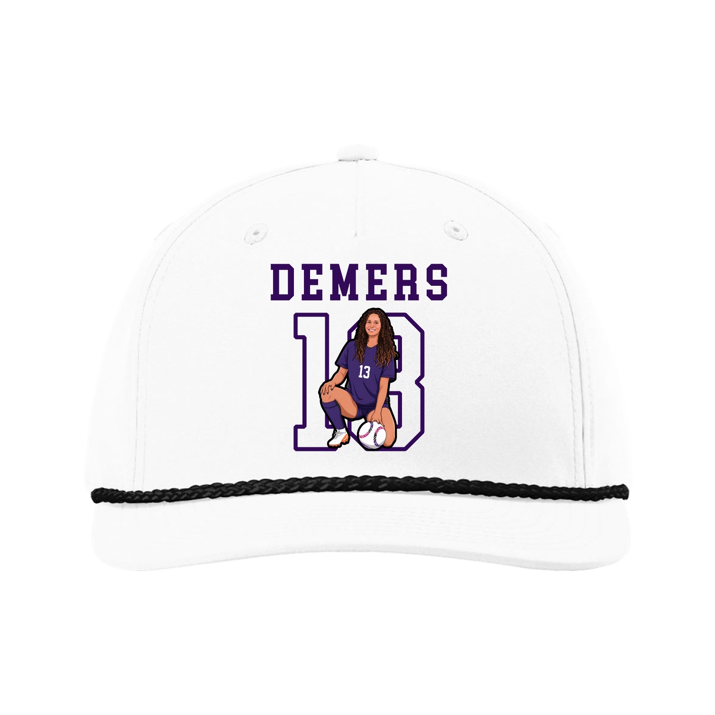 Five-Panel Classic Rope Cap — Shirsey in White