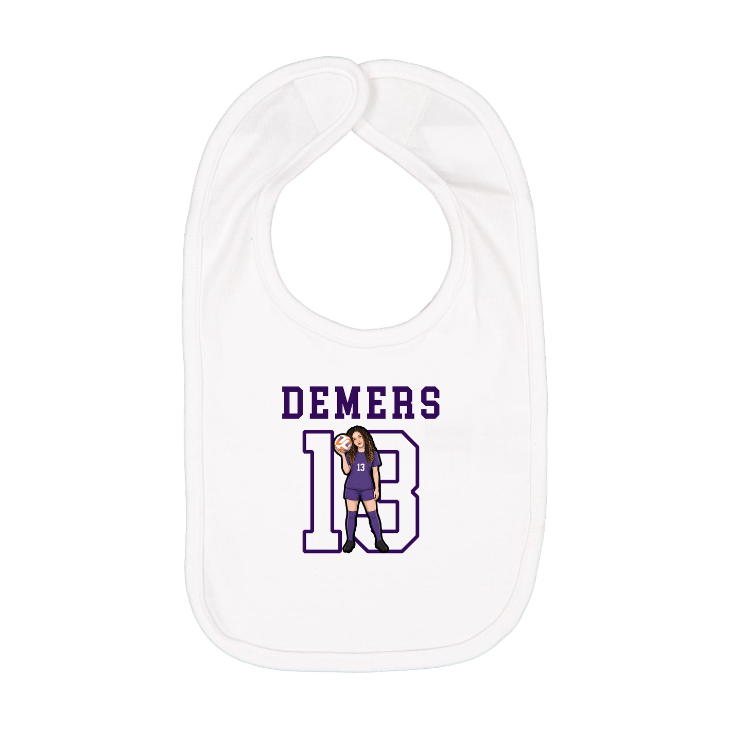 Infant Bib — Shirsey in White