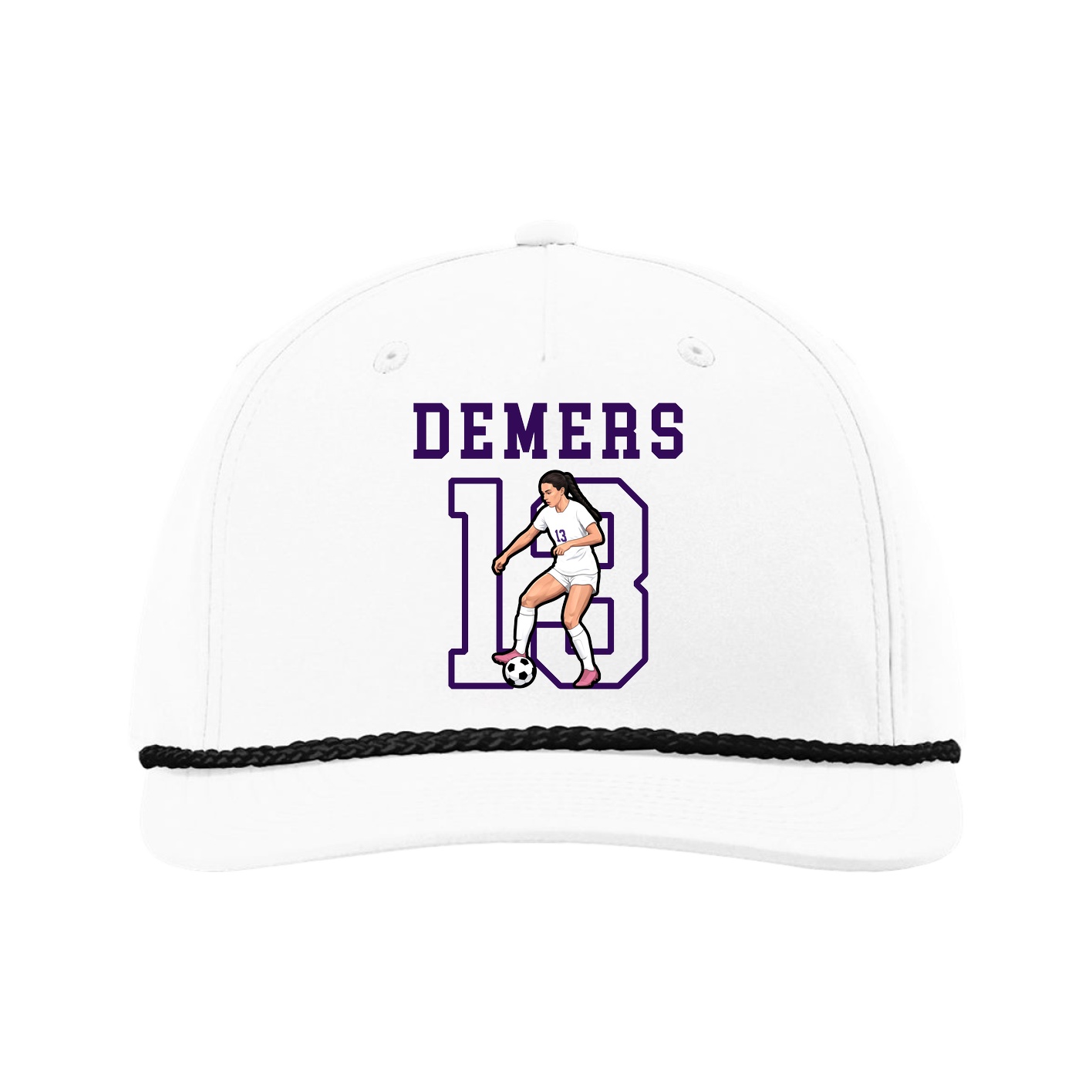 Five-Panel Classic Rope Cap — Shirsey in White
