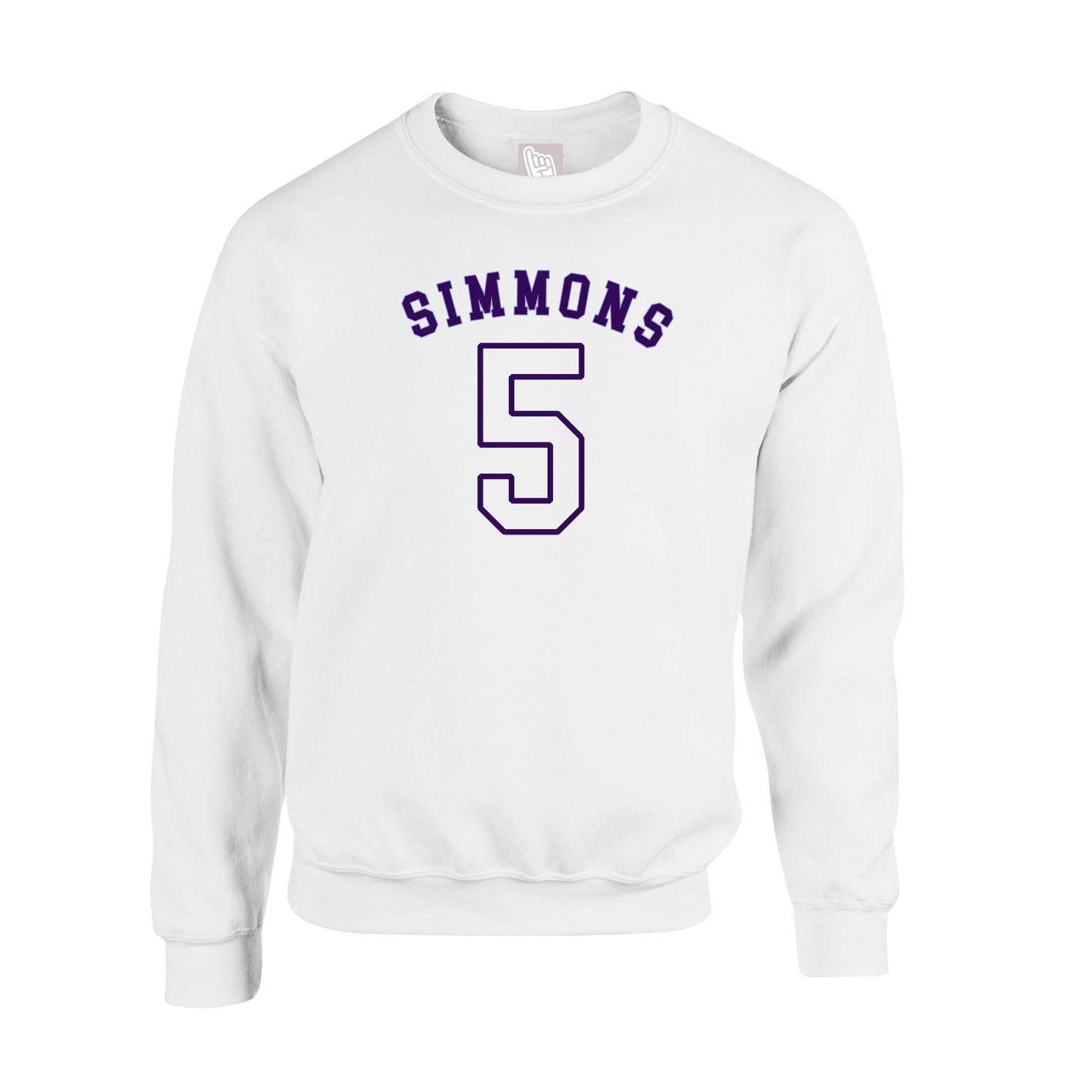 Fleece Crew — Shirsey Arch in White