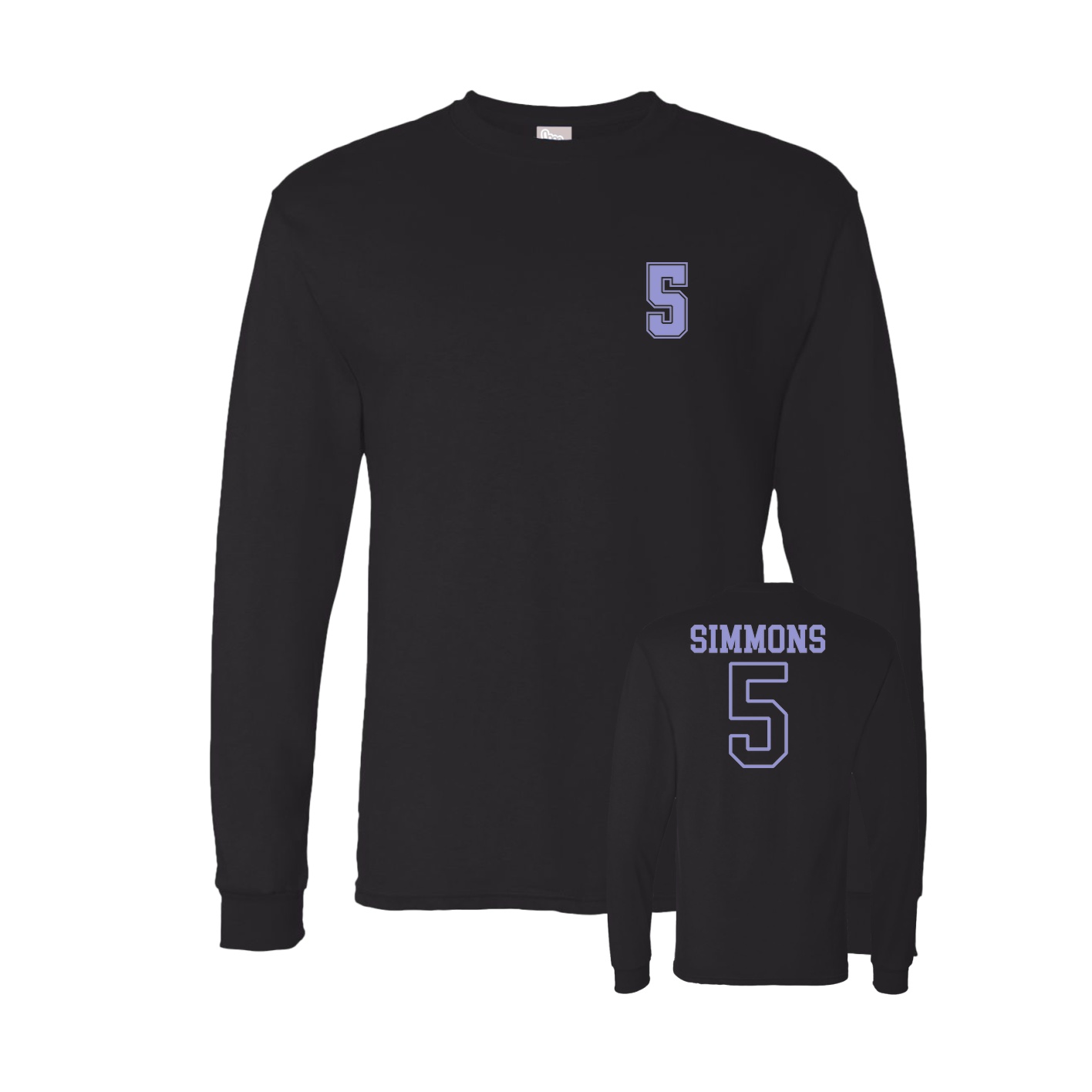 Long Sleeve Tee — Chest Back in Black