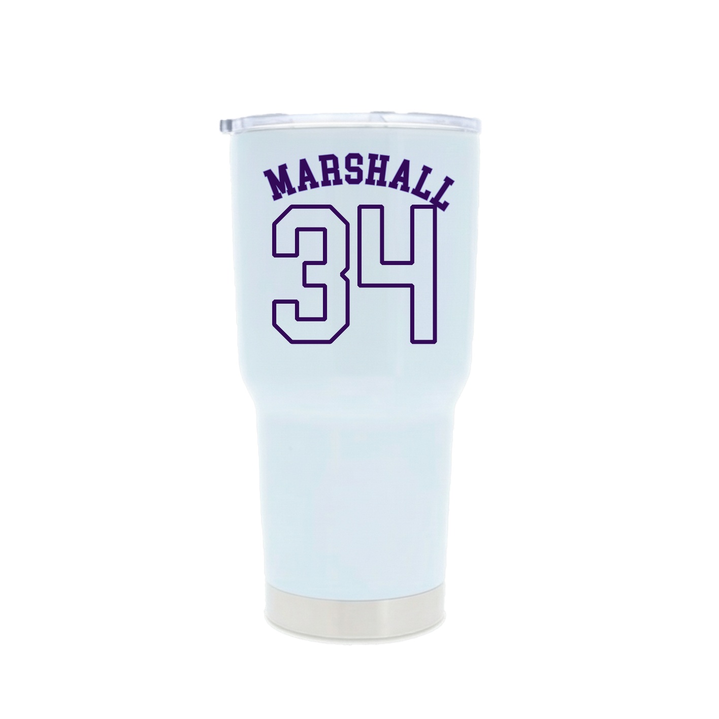 30oz Stainless Steel Tumbler — Shirsey Arch in White
