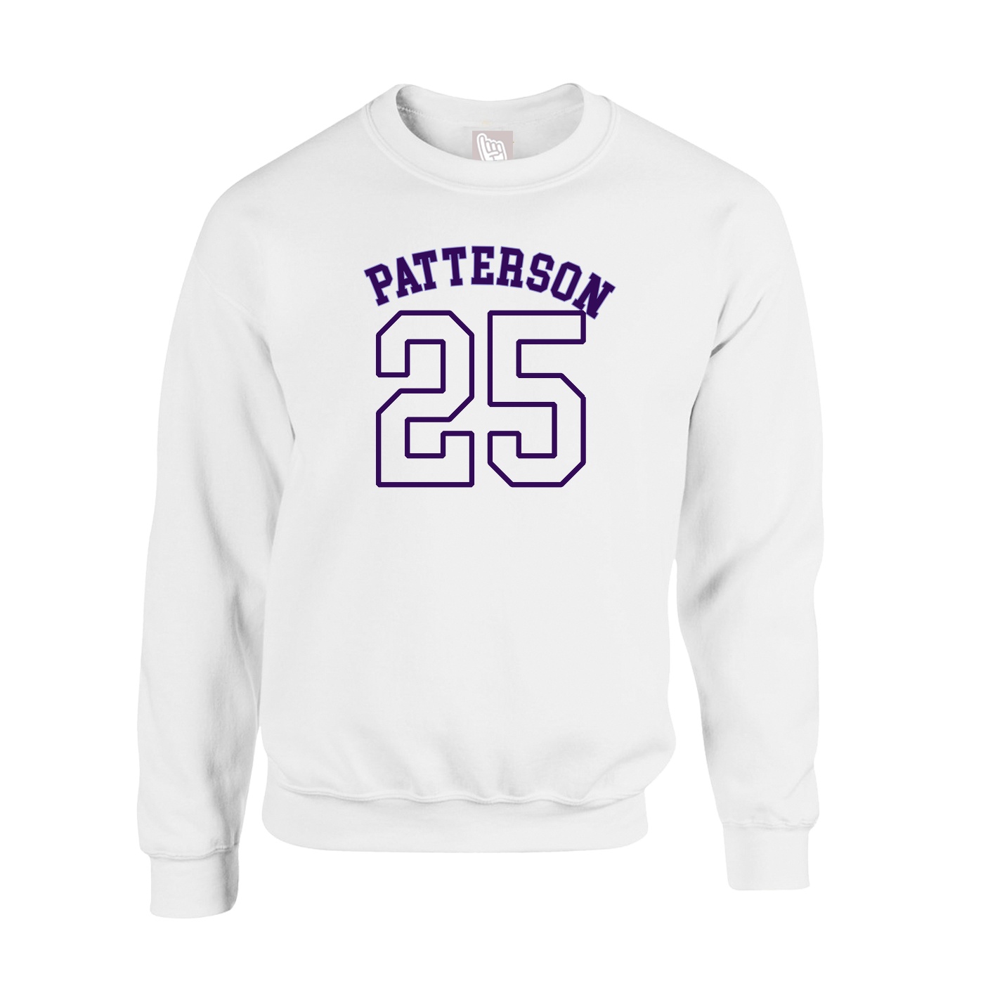 Fleece Crew — Shirsey Arch in White