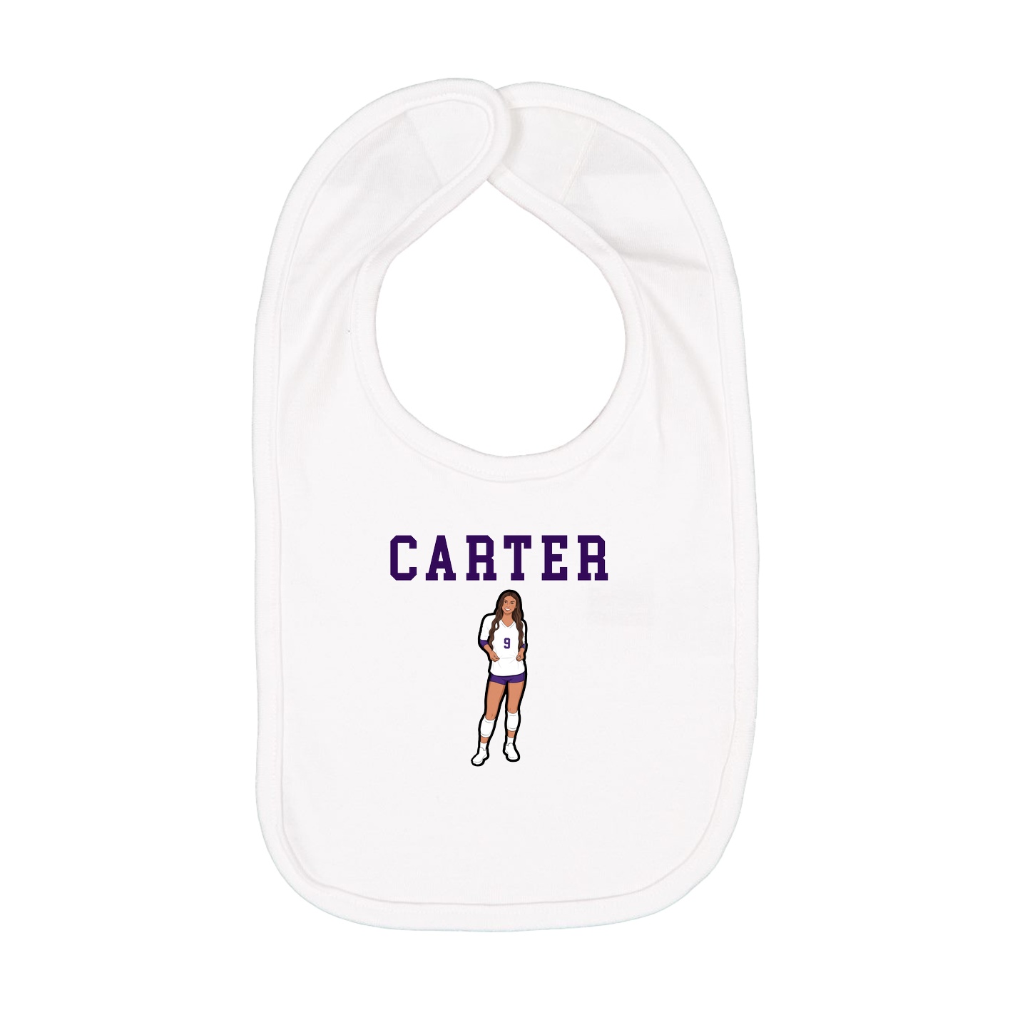Infant Bib — Shirsey in White
