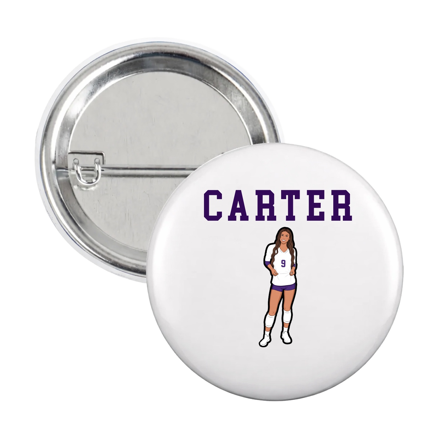 Game Day Button — Shirsey in White
