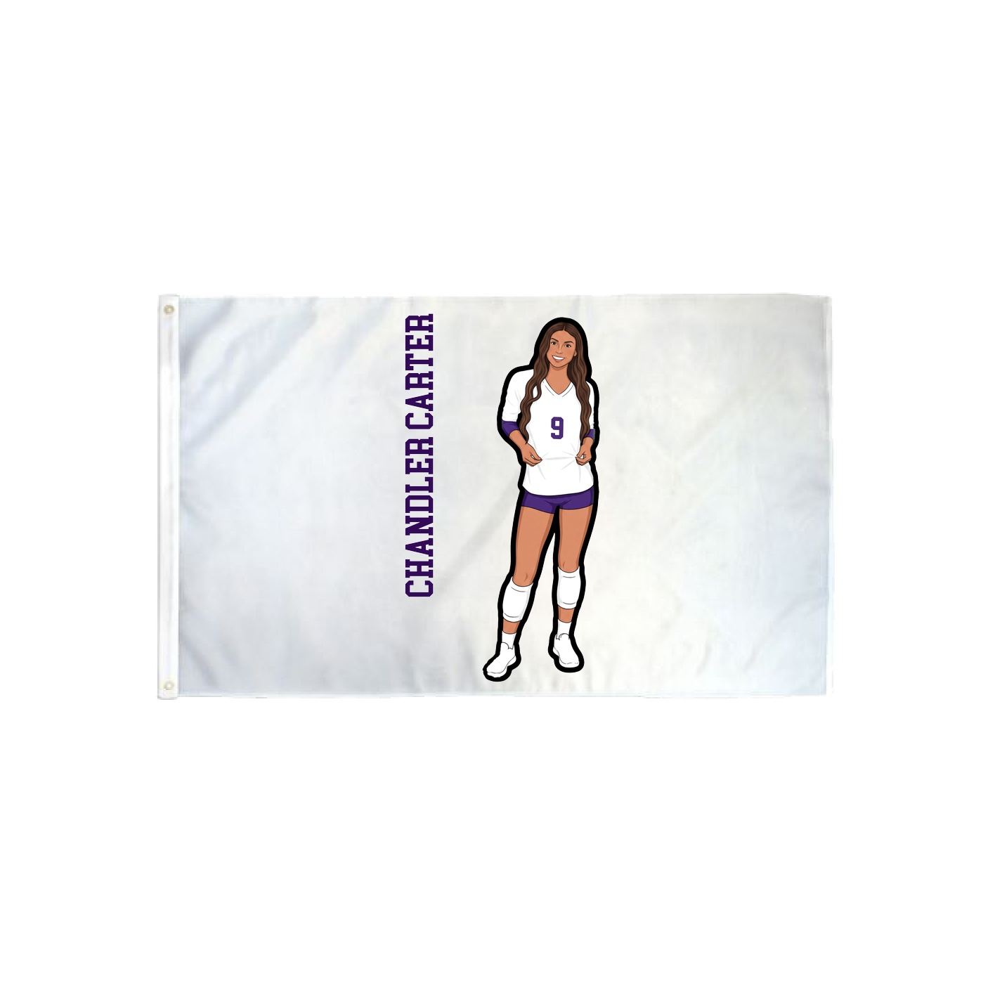 3x5 Flag — Name Vertical in Classic