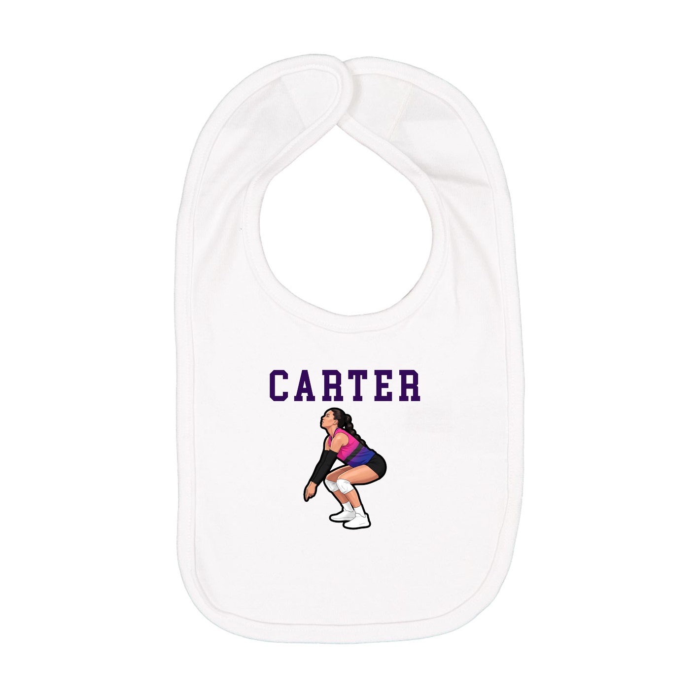 Infant Bib — Shirsey in White