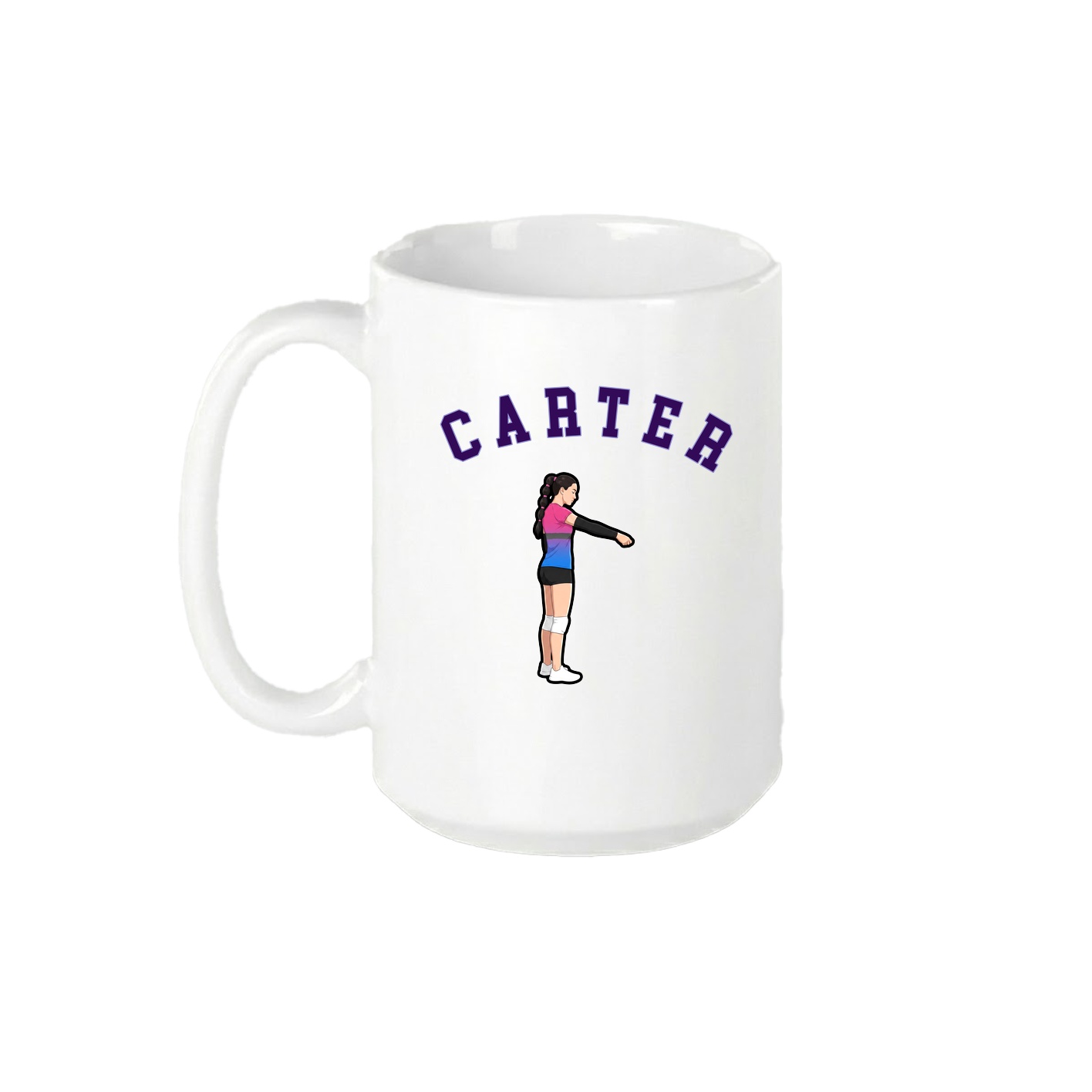 15oz Coffee Mug — Shirsey Arch in White