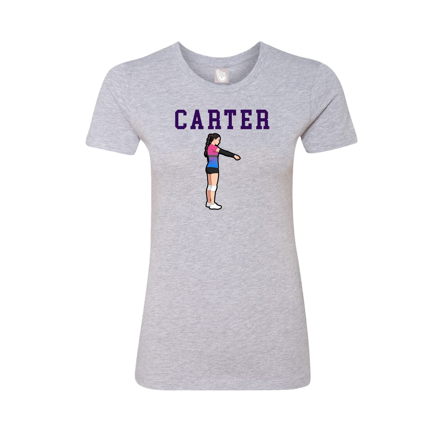 Fitted Women's Tee — Shirsey in Grey
